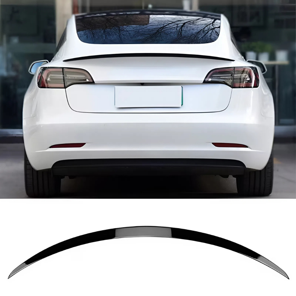 Rear Spoiler for Tesla Model 3 Original Factory Style Piano Black 2017-2022 AutoVision