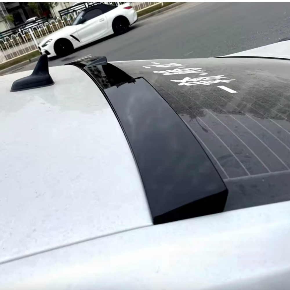 For VW Jetta MK7 2019-2024 M4 Style Roof Spoiler Piano Black ABS Plastic Easy Installation