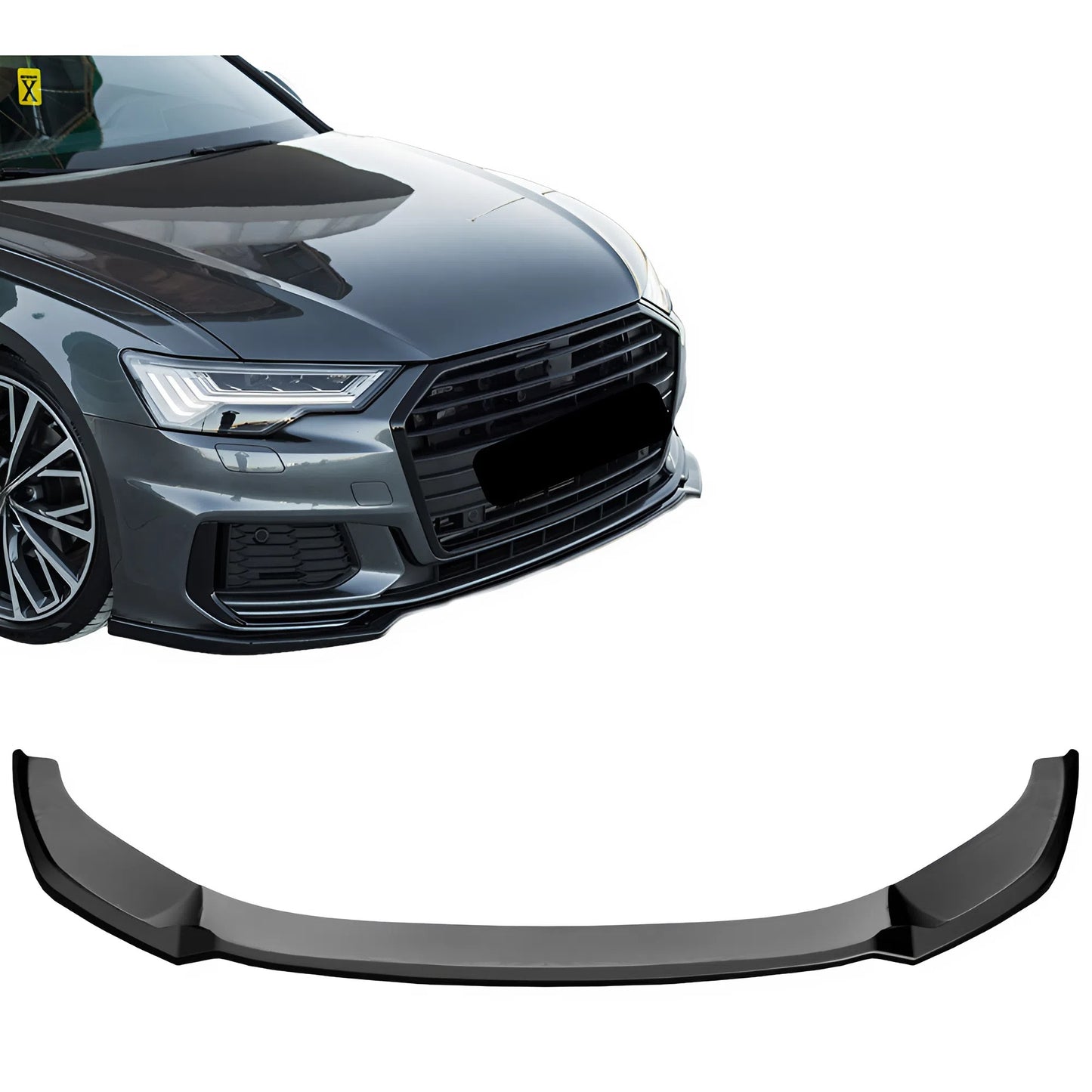 For AUDI S6  A6 S-Line C8 (Sedan-Avant) 2019-2023 Front Splitter / AUDI S6  A6 S-Line C8 Facelift (Sedan-Avant)