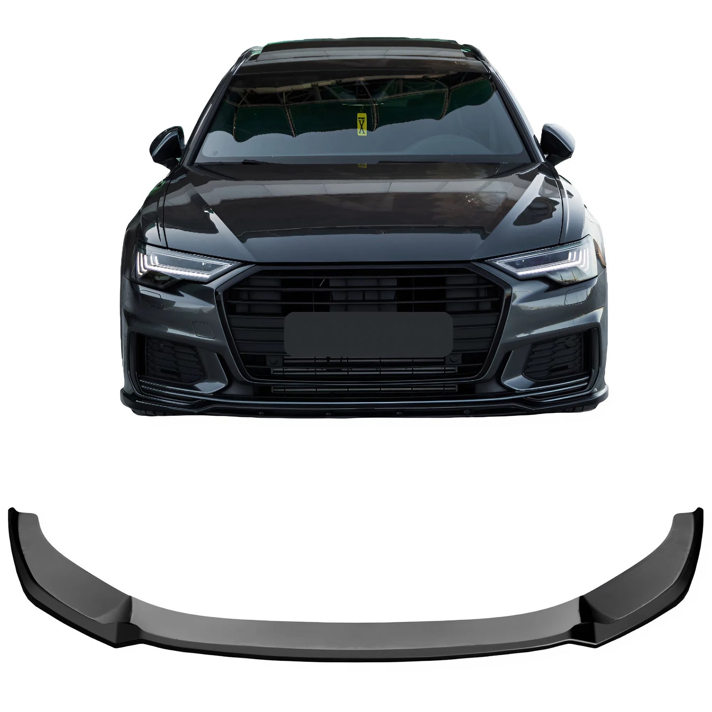 For AUDI S6  A6 S-Line C8 (Sedan-Avant) 2019-2023 Front Splitter / AUDI S6  A6 S-Line C8 Facelift (Sedan-Avant)