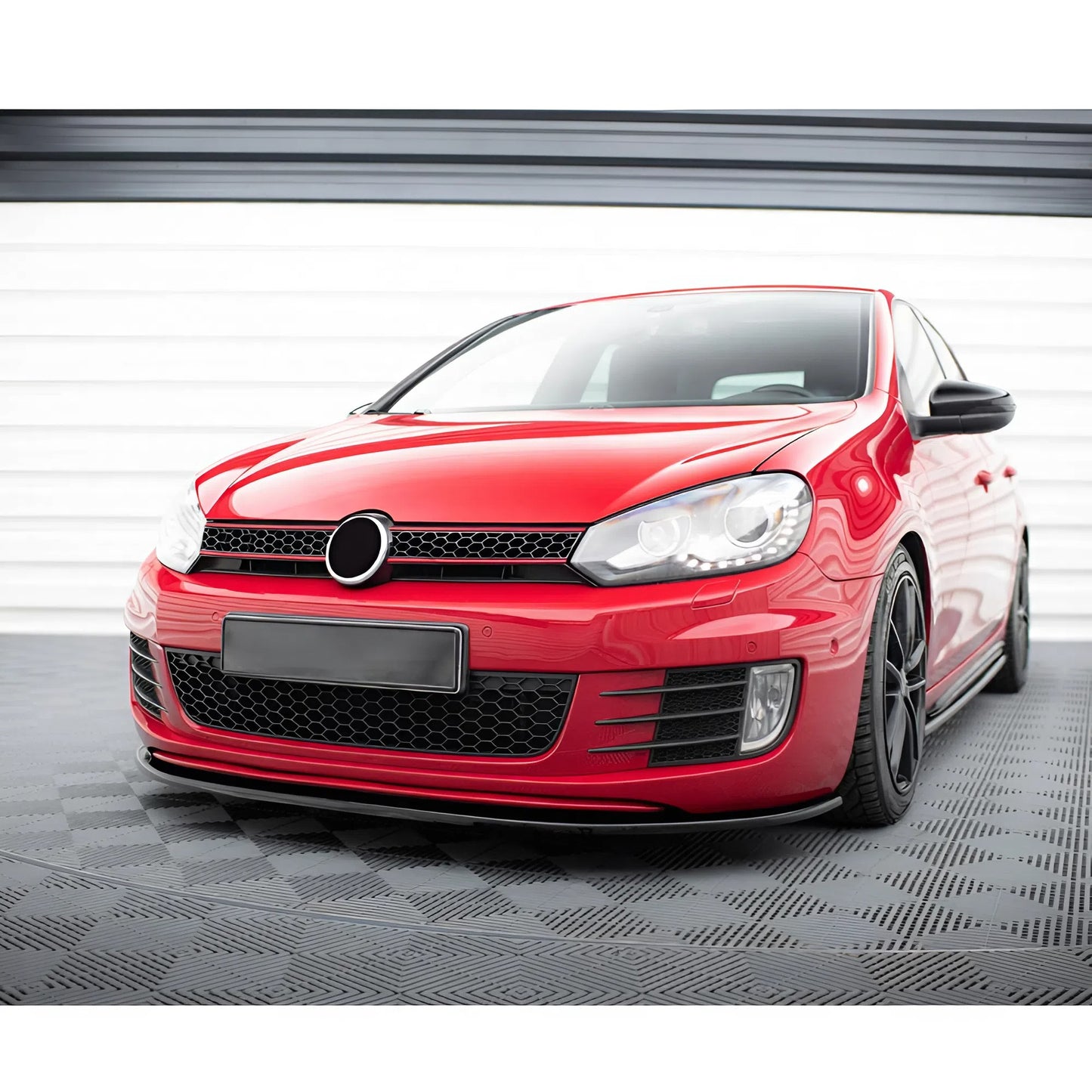 For VW Golf 6 GTI V2 Max Design 2008-2012 Front Splitter Lip Black Sport Bumper Extension