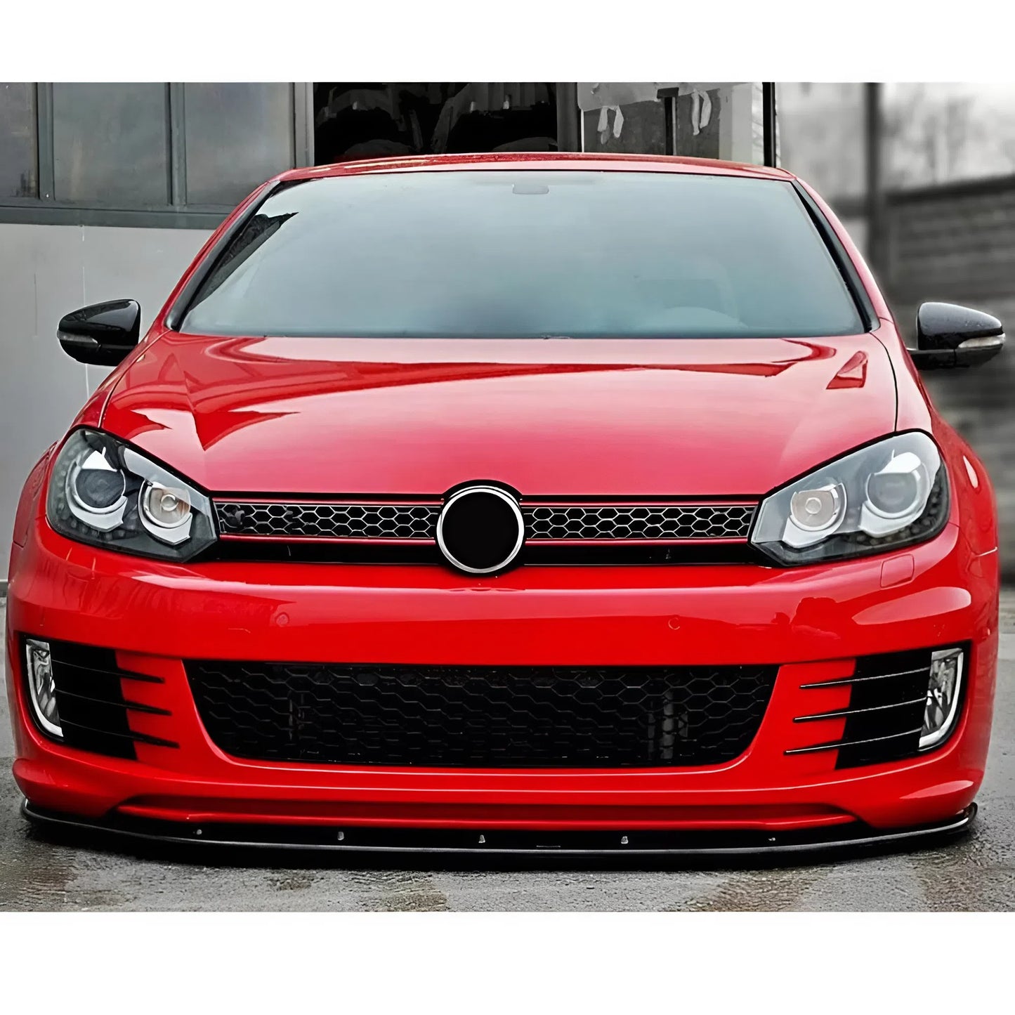 For VW Golf 6 GTI V2 Max Design 2008-2012 Front Splitter Lip Black Sport Bumper Extension