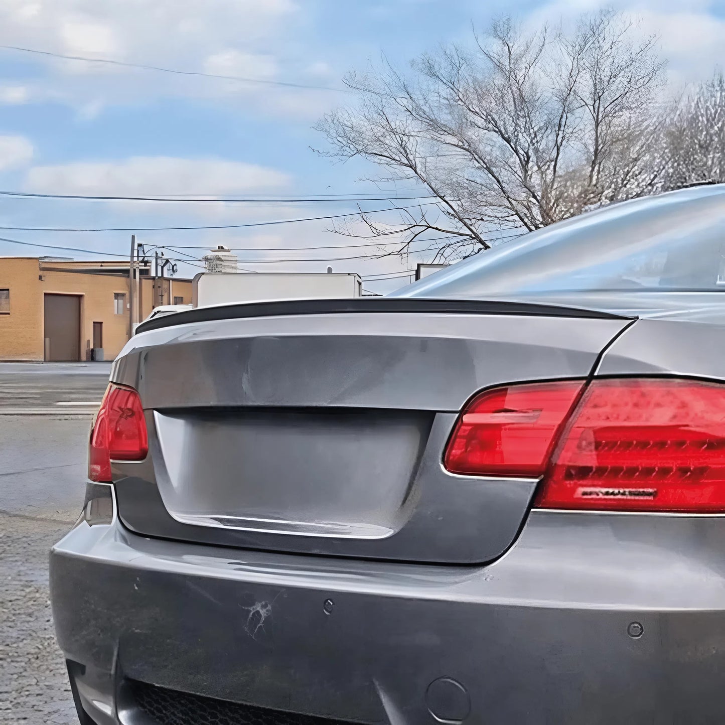 Rear Spoiler BMW 3 Series E92 Coupe M3 Style 2006-2010 Glossy Black ABS Plastic AutoVision