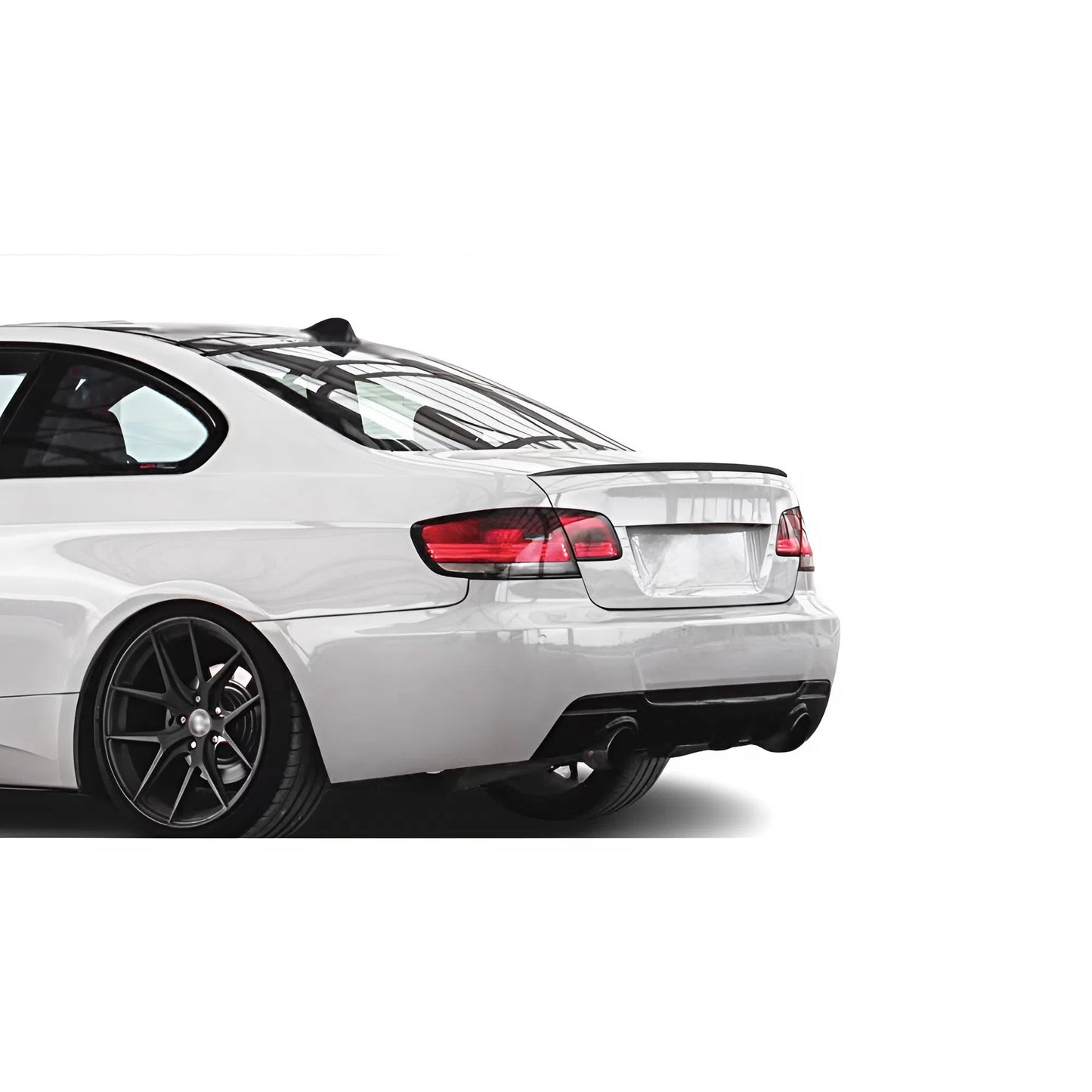 Rear Spoiler BMW 3 Series E92 Coupe M3 Style 2006-2010 Glossy Black ABS Plastic AutoVision