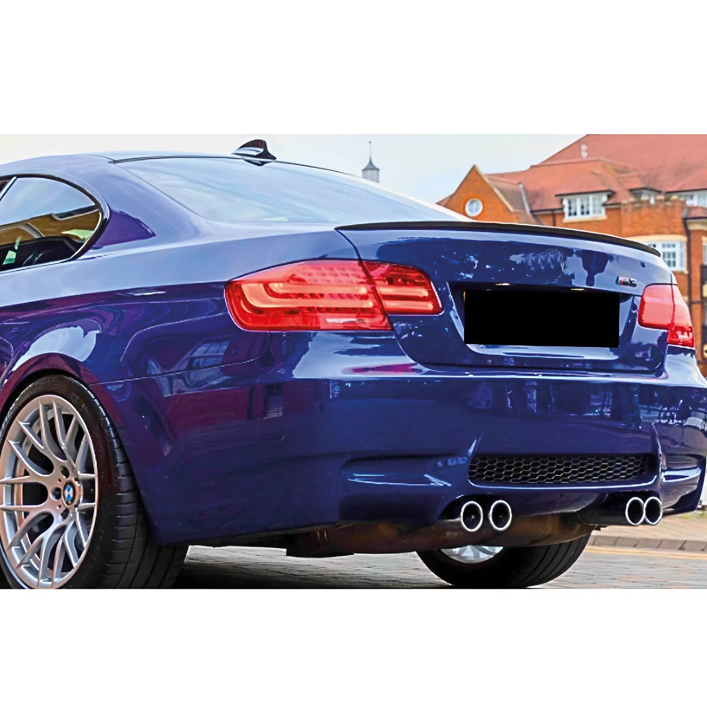 Rear Spoiler BMW 3 Series E92 Coupe M3 Style 2006-2010 Glossy Black ABS Plastic AutoVision