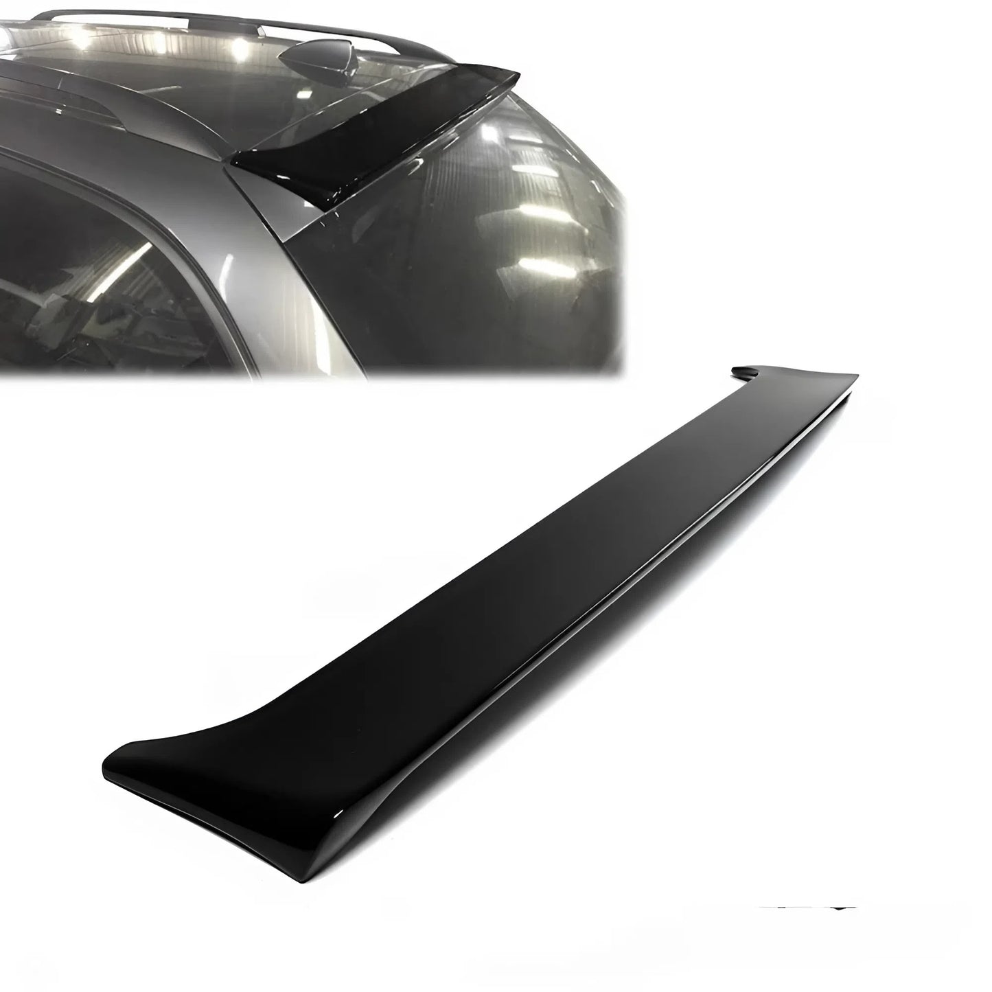 For BMW 5 Series E61 Touring 2004-2009 High Quality Glossy Black Rear Spoiler ABS Plastic Sport Style Aerodynamic Easy Installation
