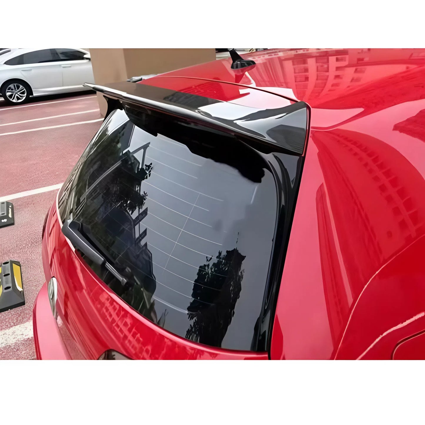 Vw Golf 7 MK7 GTI GTD GTE R-Line Roof Spoiler 2013-2019 Gloss Black Sport Style Aerodynamic Design Easy Installation