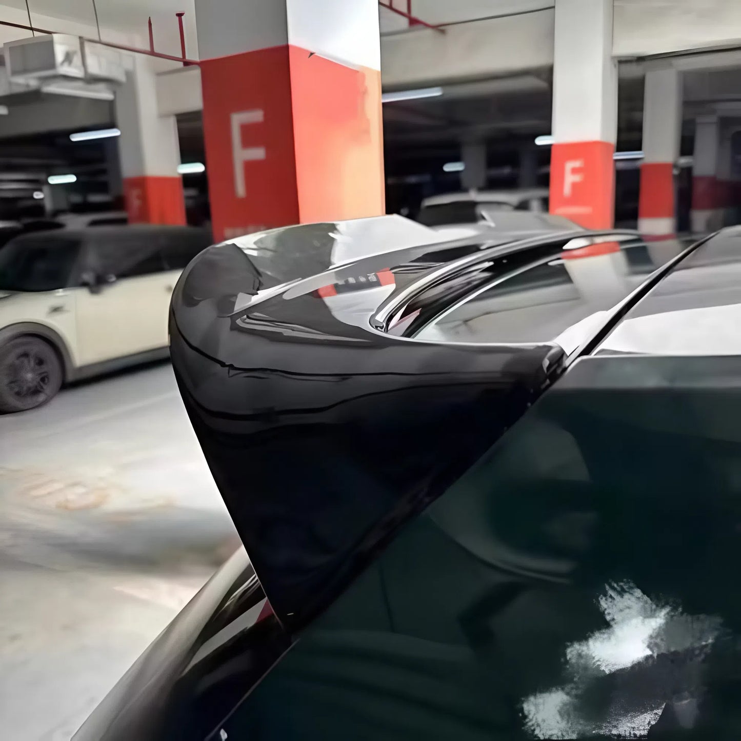 Vw Golf 7 MK7 GTI GTD GTE R-Line Roof Spoiler 2013-2019 Gloss Black Sport Style Aerodynamic Design Easy Installation