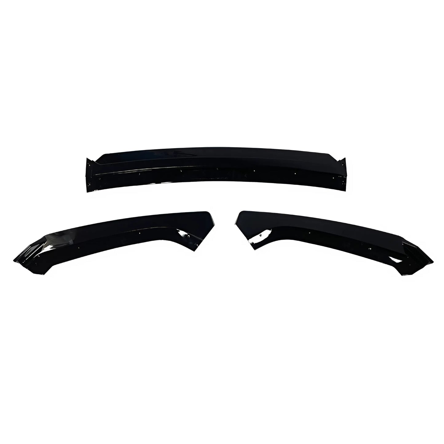 For SEAT Leon MK3 5F Gloss Black 2017-2020 Front Splitter Lip 3PCS Sport Style Bumper Extension Durable ABS Plastic