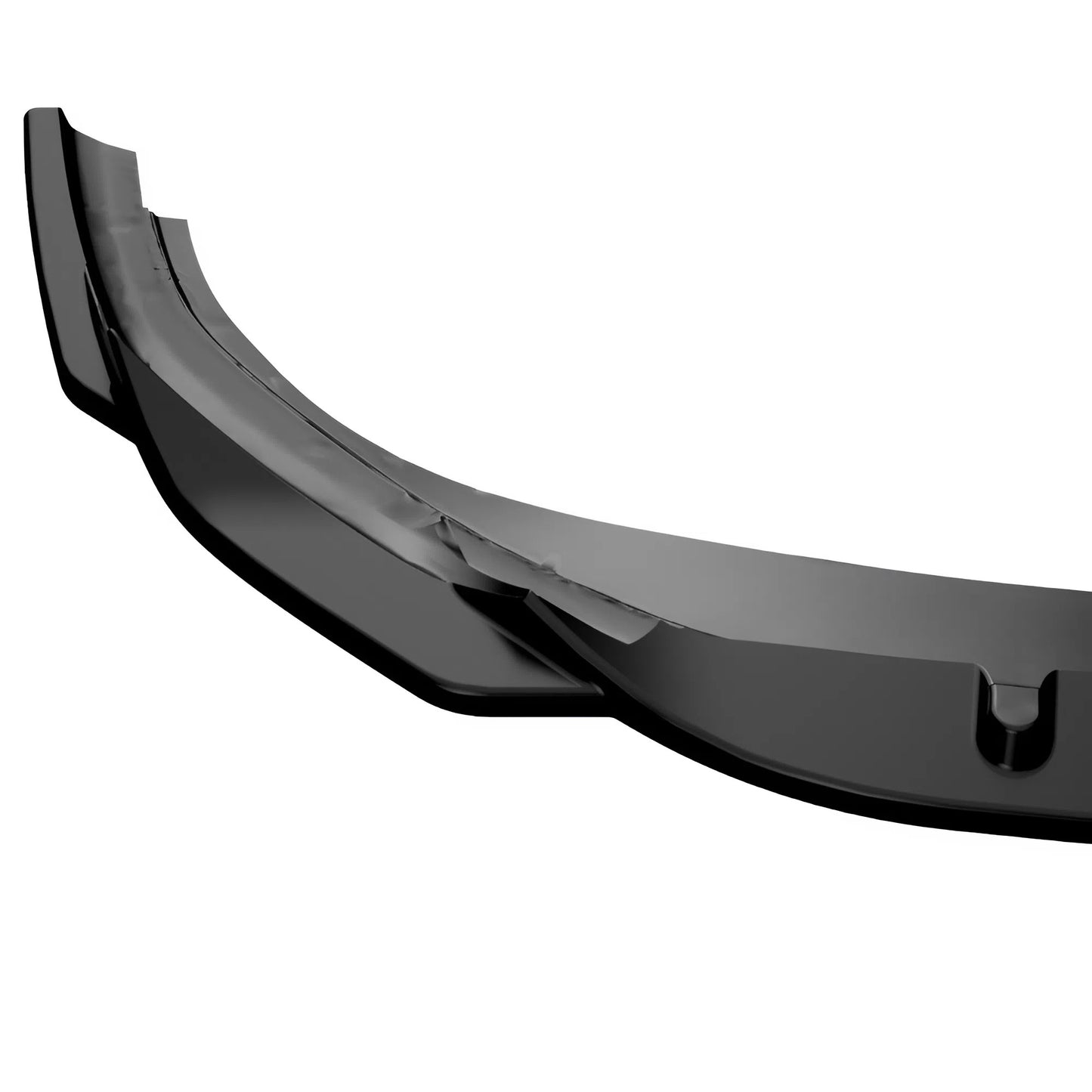 For VW Golf MK8 R 2020-2024 Front Splitter Lip Black ABS Plastic Sport Bumper Extension Easy Installation