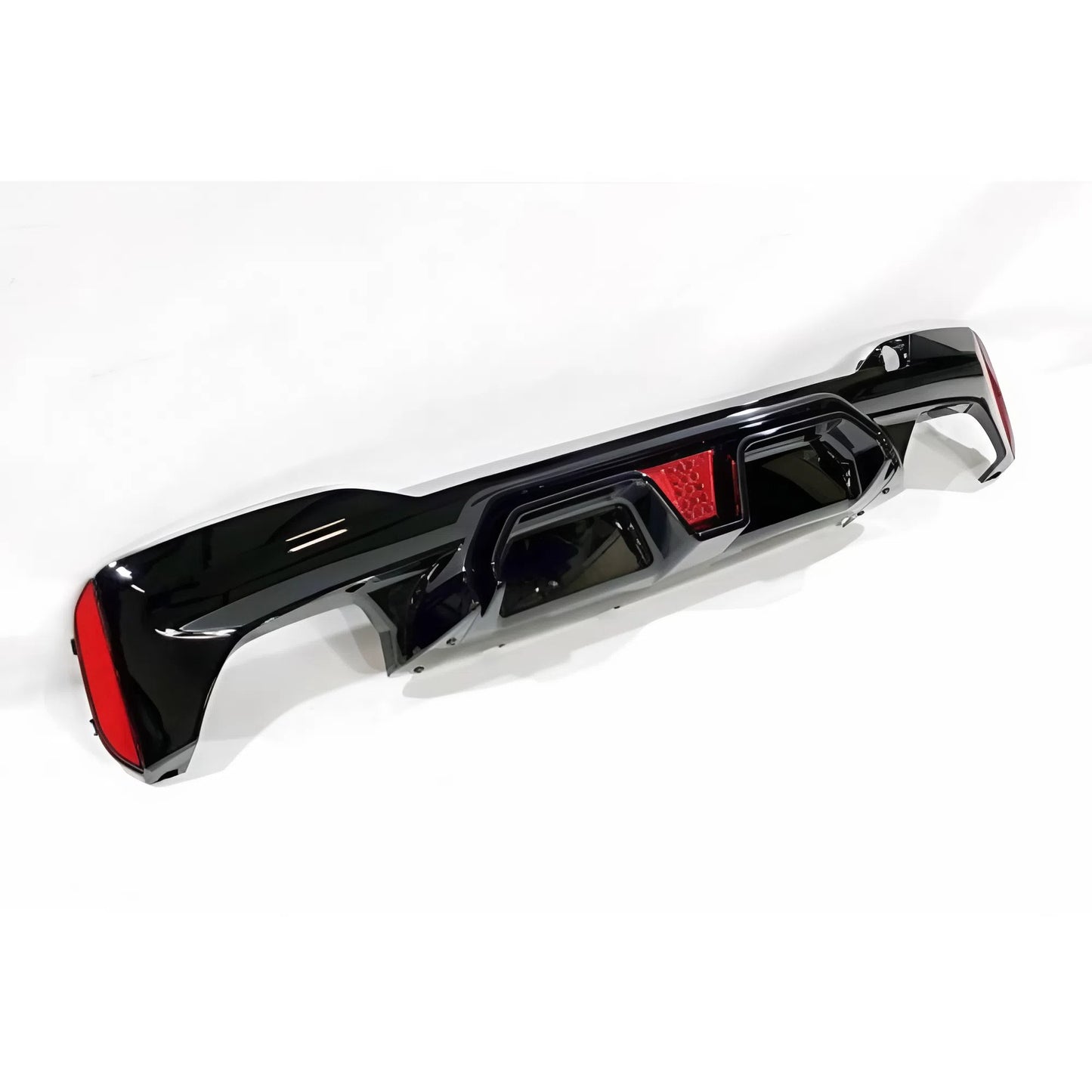 For BMW 5 Series G30 G38 Rear Lip With Lamp 2017-2022 Gloss Black ABS Plastic LED Style Diffuser Sport Design