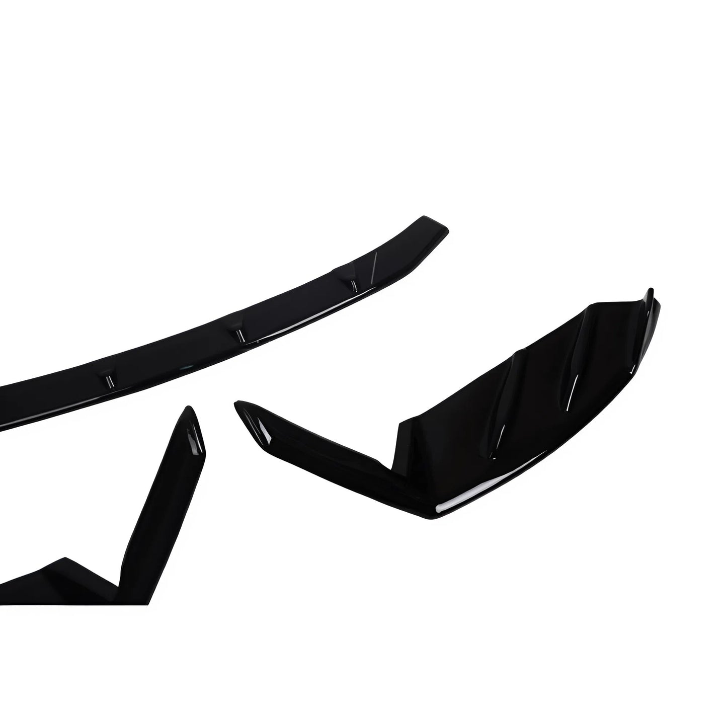 For SEAT Leon MK3 FL 2017+ Front Lip Race Cup V1 Lenz Design Gloss Black ABS Plastic Sport Bumper Extension