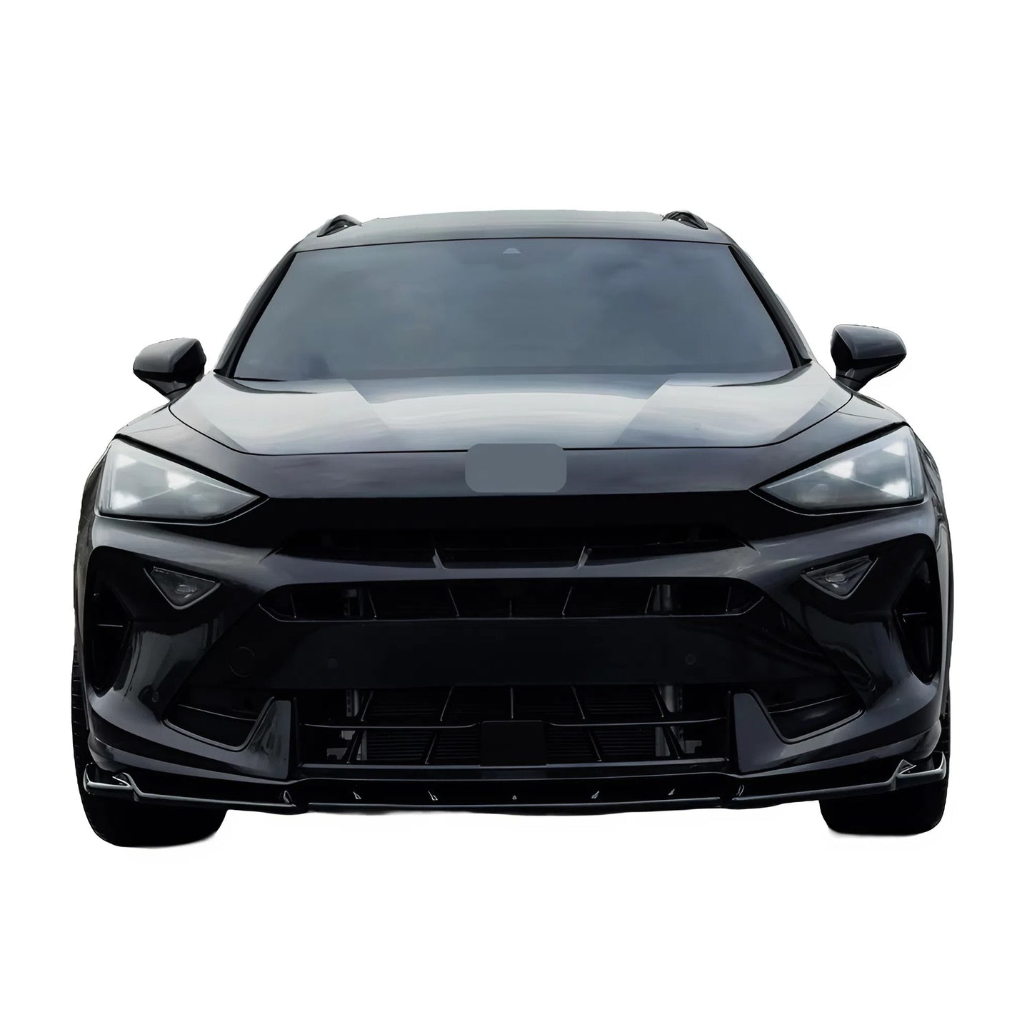 For CUPRA Formentor MK1 Facelift 2024+ Front Splitter Gloss Black ABS Plastic Sport Design Easy Installation