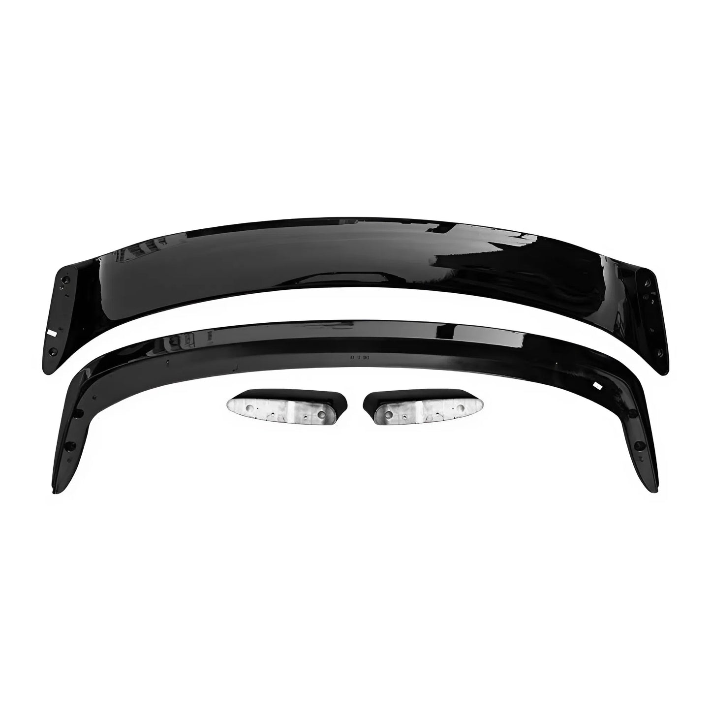 For BMW 3 Series E90 Double Layers Rear Spoiler 2005-2012 Glossy Black ABS Trunk Wing