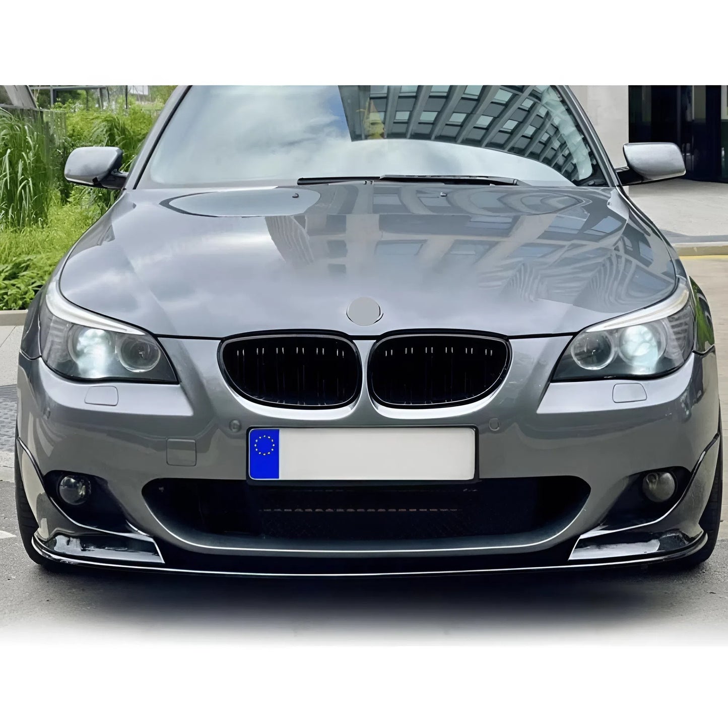 For BMW 3 Series E90 LCI MP Style Front Lip 2009-2012 Glossy Black 4 Pcs ABS Front Bumper Splitter