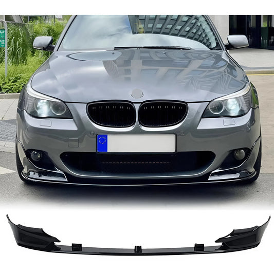 For BMW 3 Series E90 LCI MP Style Front Lip 2009-2012 Glossy Black 4 Pcs ABS Front Bumper Splitter