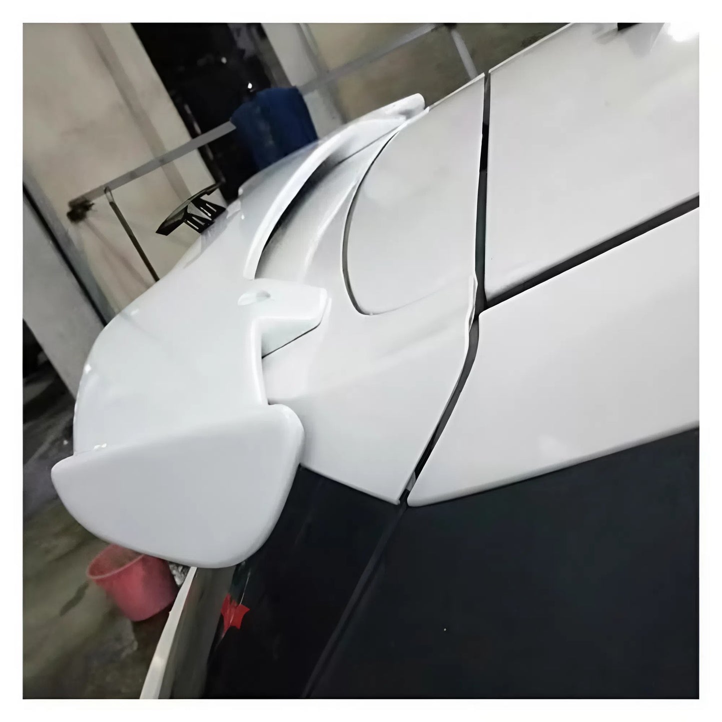 1 Generation Universal Infinite Style Rear Spoiler For Hatchback Glossy Black ABS Roof Wing