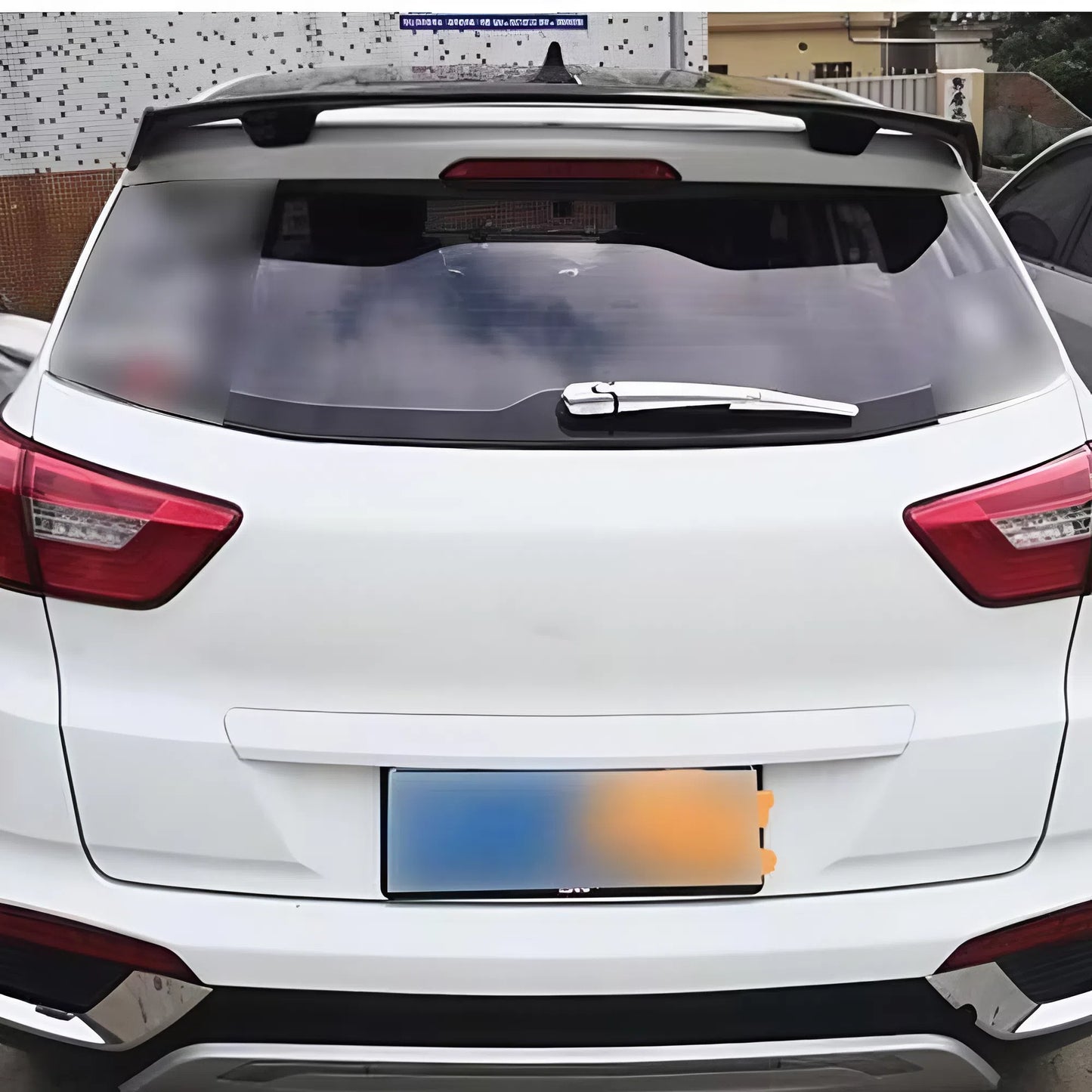 1 Generation Universal Infinite Style Rear Spoiler For Hatchback Glossy Black ABS Roof Wing