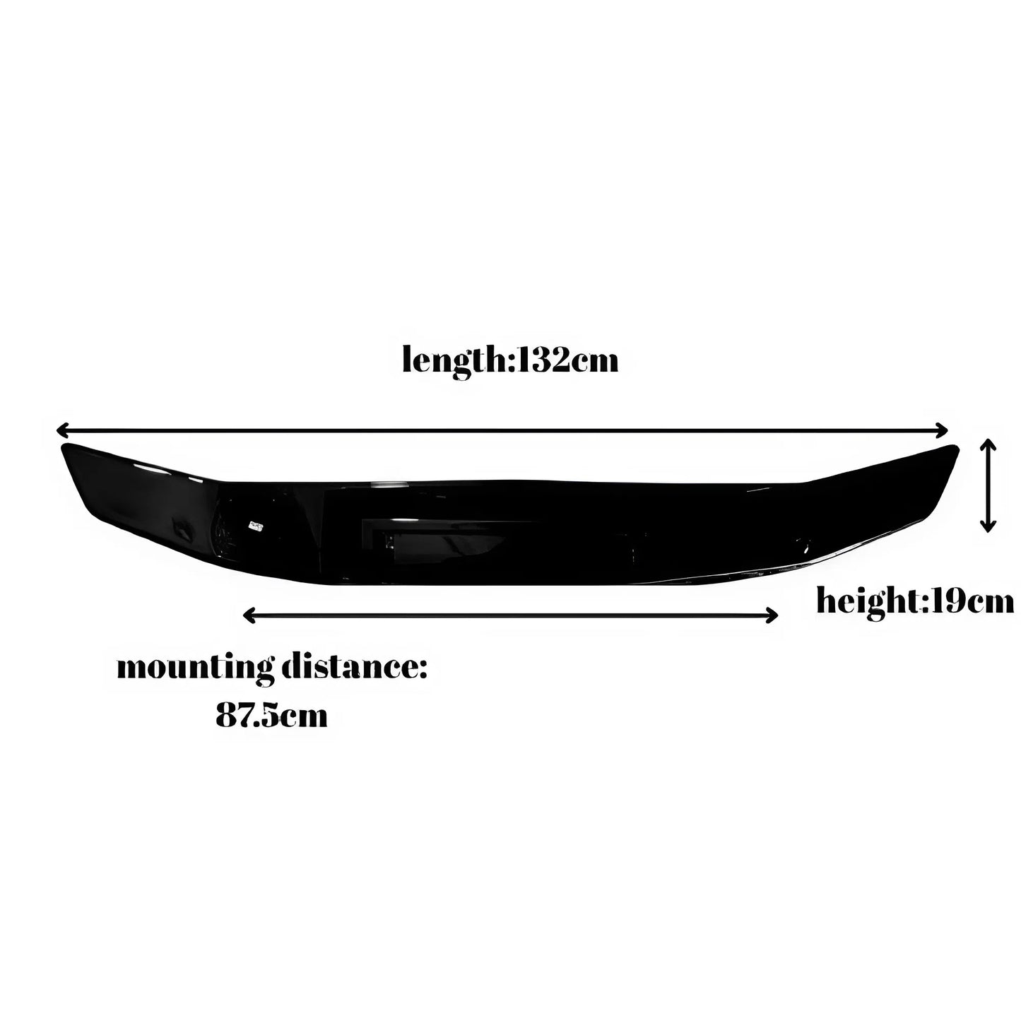 For Honda Civic Sedan 10th Generation 2016–2020 Rear Spoiler Glossy Black ABS Trunk Wing