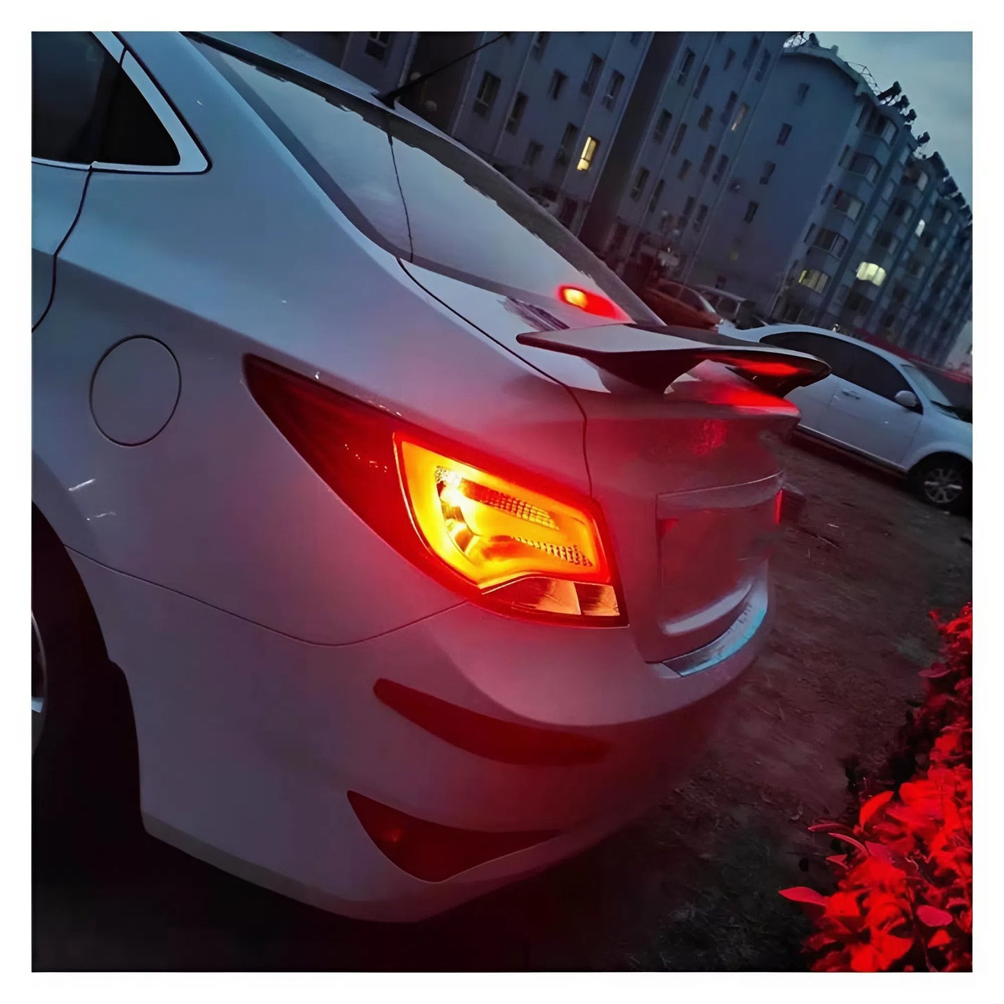 For Honda Civic Sedan 10th Generation 2016–2020 Rear Spoiler Glossy Black ABS Trunk Wing