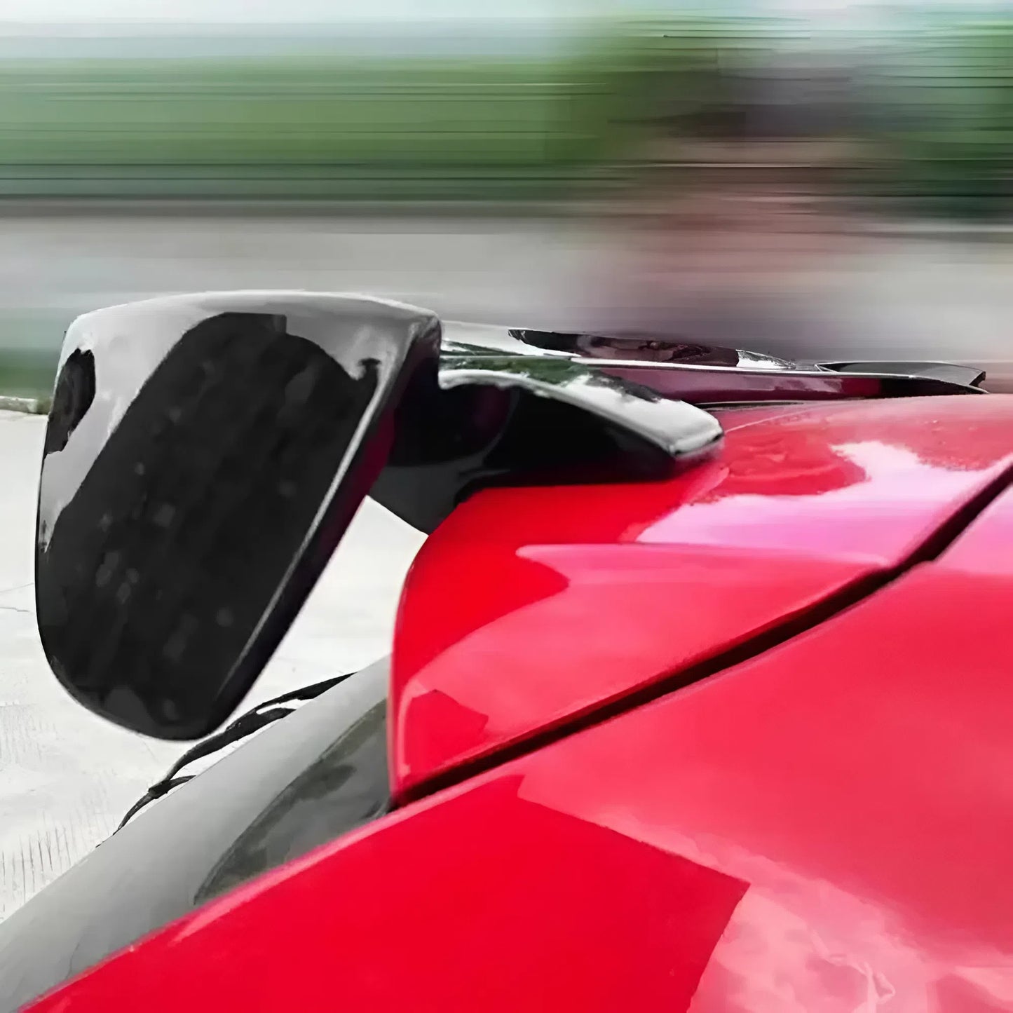 Compatible With Audi, BMW, Mercedes, Jaguar, Porsche, Bentley, Toyota, Lexus, Mini, Land Rover, Skoda, Volkswagen, Kia, MG, Ford, Hyundai, Honda, Tata, Mahindra Roof Spoiler 111x26x12cm Gloss Black ABS Universal Rear Wing