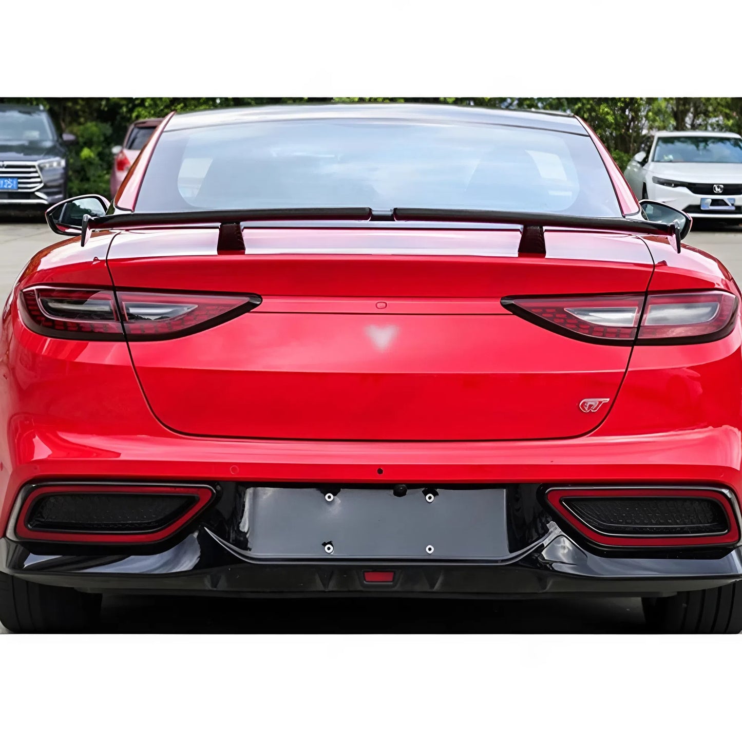 For Neta GT Sports Car 2023-2024 Tail Trunk Spoiler Glossy Black ABS Rear Wing Sport Style Aerodynamic Design Easy Installation