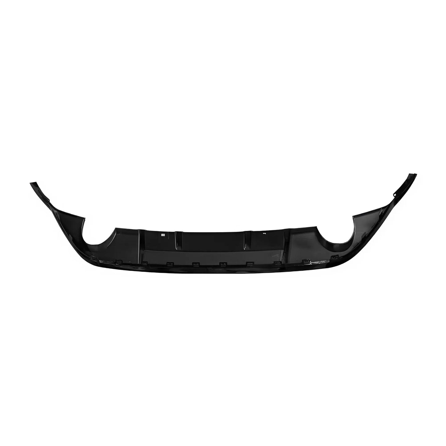 For Volkswagen Golf 7 Rear Lip Glossy Black Dual Exhaust Left and Right 2 Pipes ABS Rear Diffuser Sport Style Aerodynamic Design