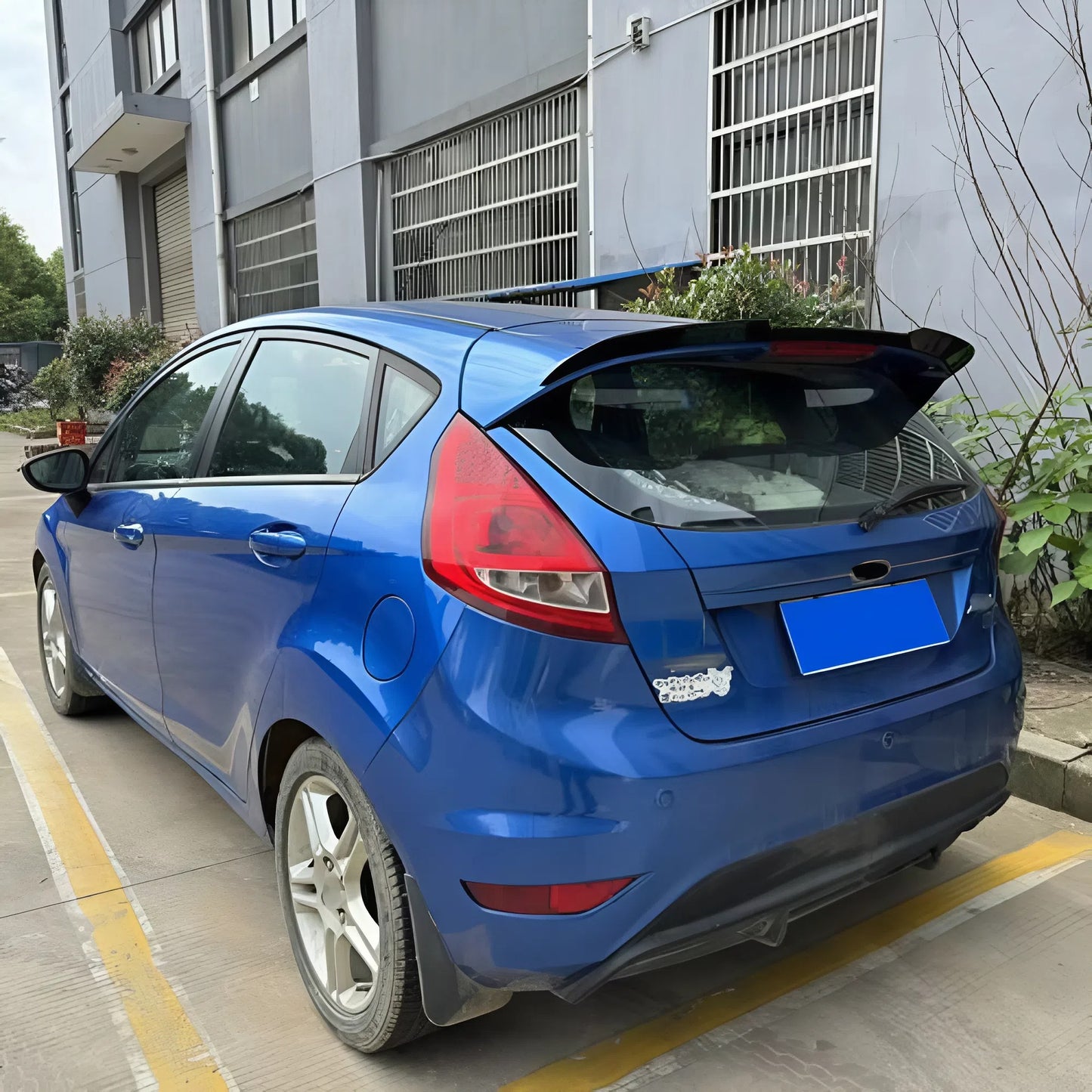 For Ford Fiesta ST 2008-2014 Rear Spoiler Glossy Black ABS Rear Wing Sport Style Aerodynamic Design Easy Installation