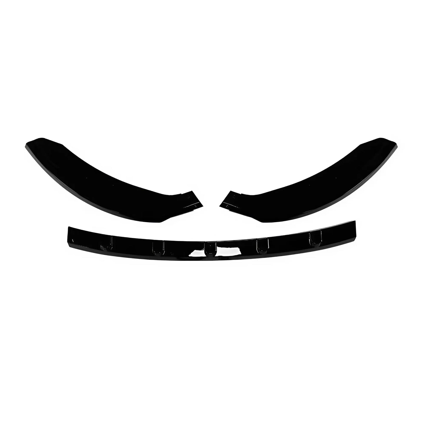 For Seat Leon Cupra MK2 2009-2012 Front Lip 3 Parts Glossy Black ABS Front Bumper Splitter Sport Style Aerodynamic Design Easy Installation