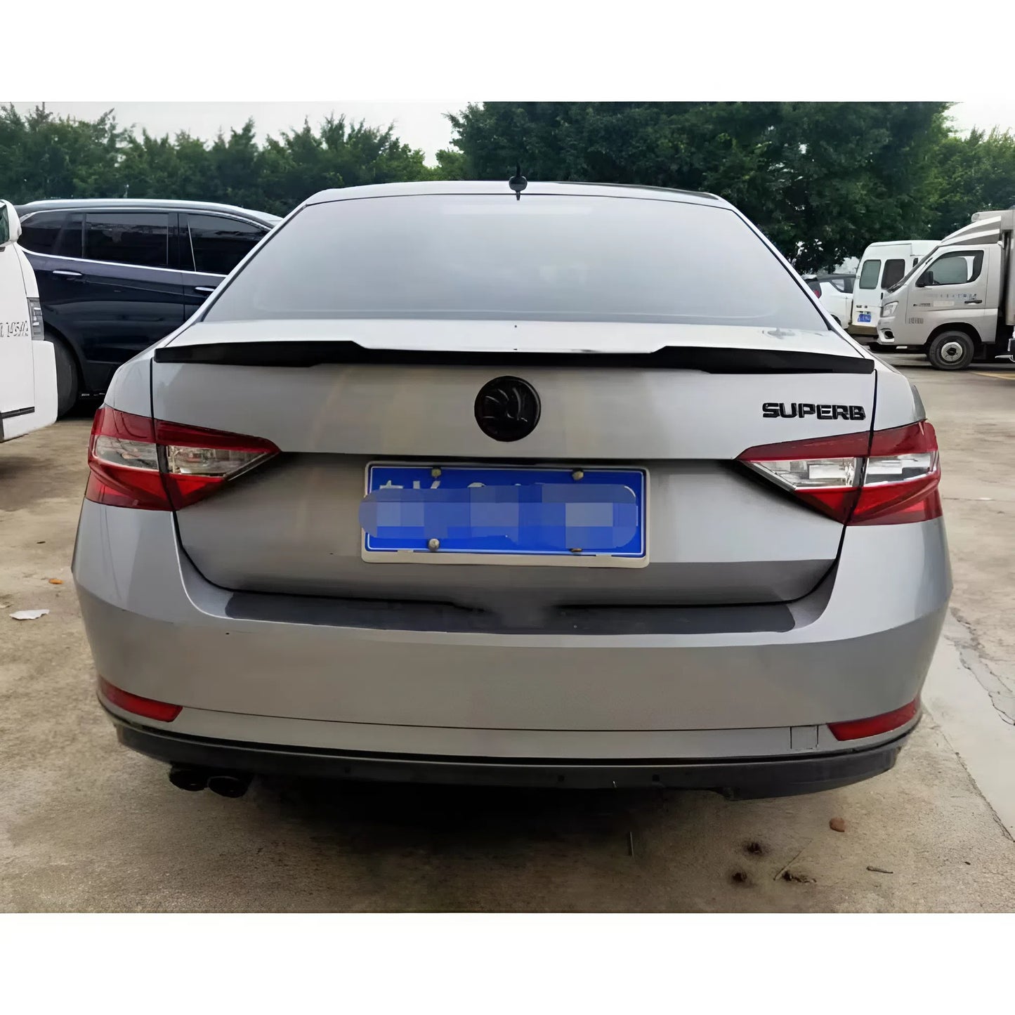 For Skoda Superb M4 Style Rear Spoiler 2016-2021 Glossy Black ABS Plastic Rear Wing Sport Style Aerodynamic Design Easy Installation