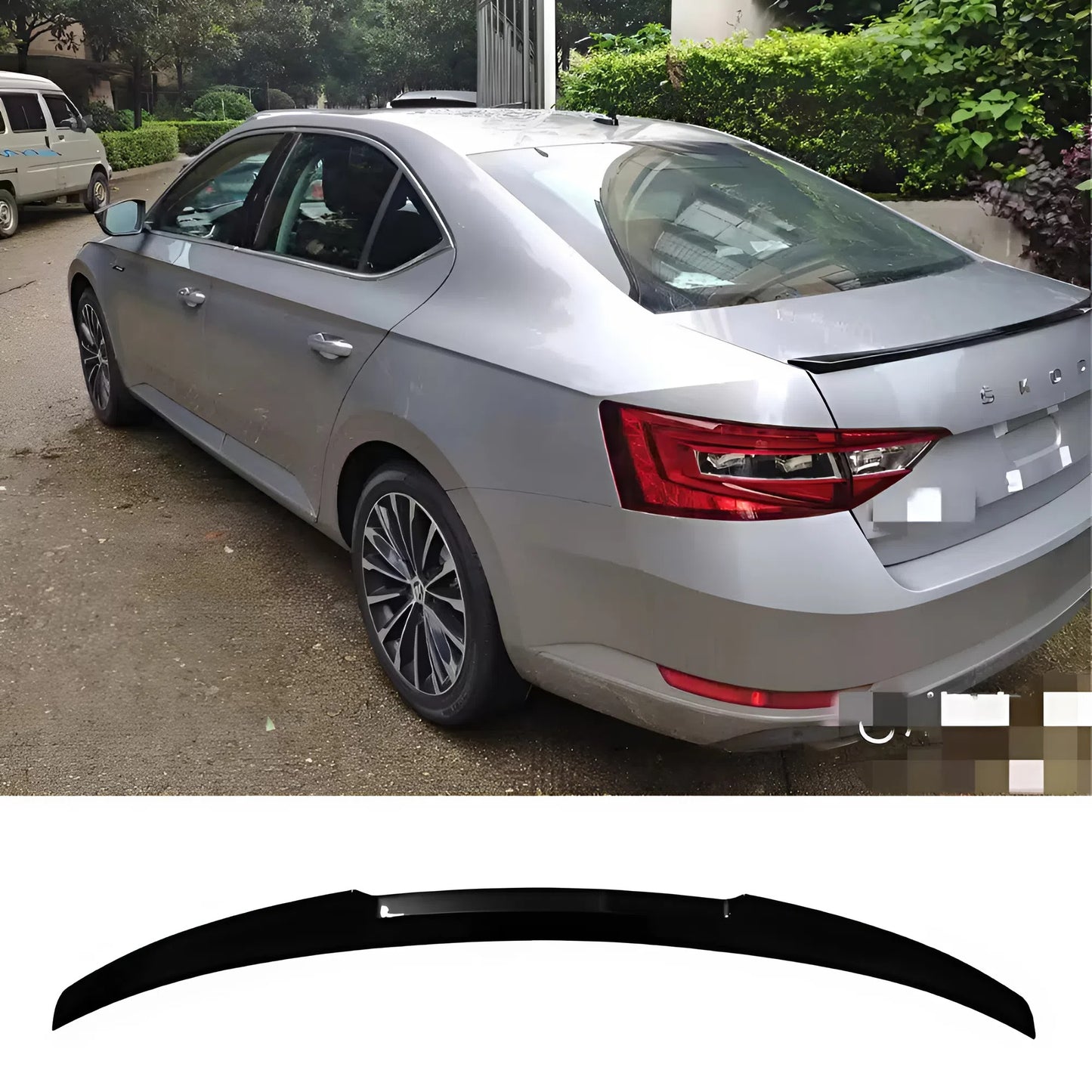 For Skoda Superb M4 Style Rear Spoiler 2016-2021 Glossy Black ABS Plastic Rear Wing Sport Style Aerodynamic Design Easy Installation