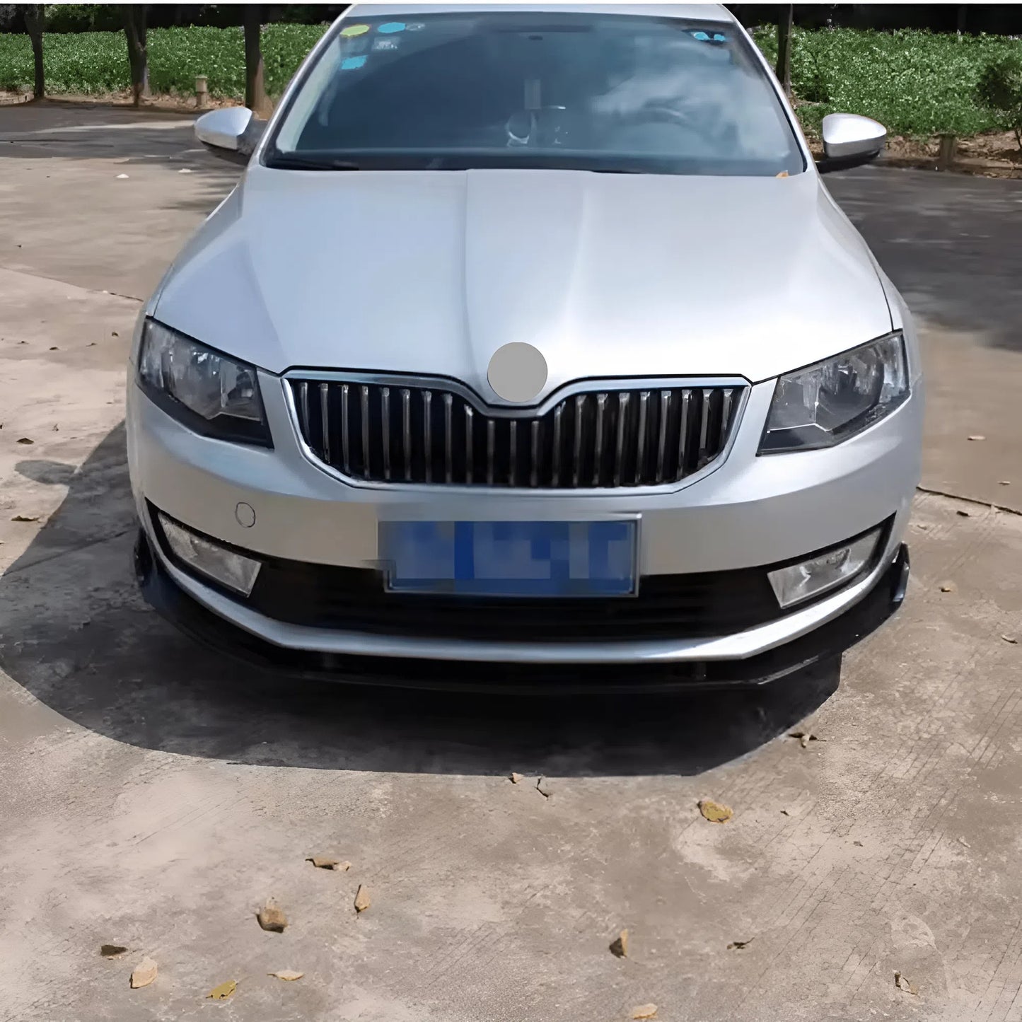 For Skoda Octavia Front Lip 3 Sections 2014-2018 Glossy Black ABS Front Bumper Splitter Sport Style Aerodynamic Design Easy Installation