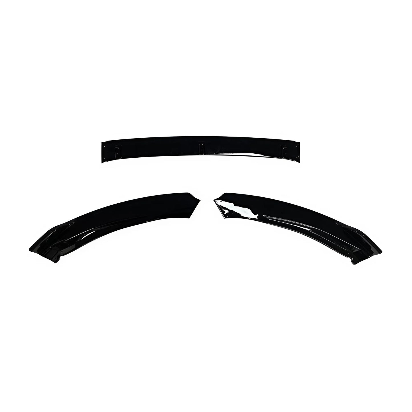 For Skoda Octavia Front Lip 3 Sections 2014-2018 Glossy Black ABS Front Bumper Splitter Sport Style Aerodynamic Design Easy Installation