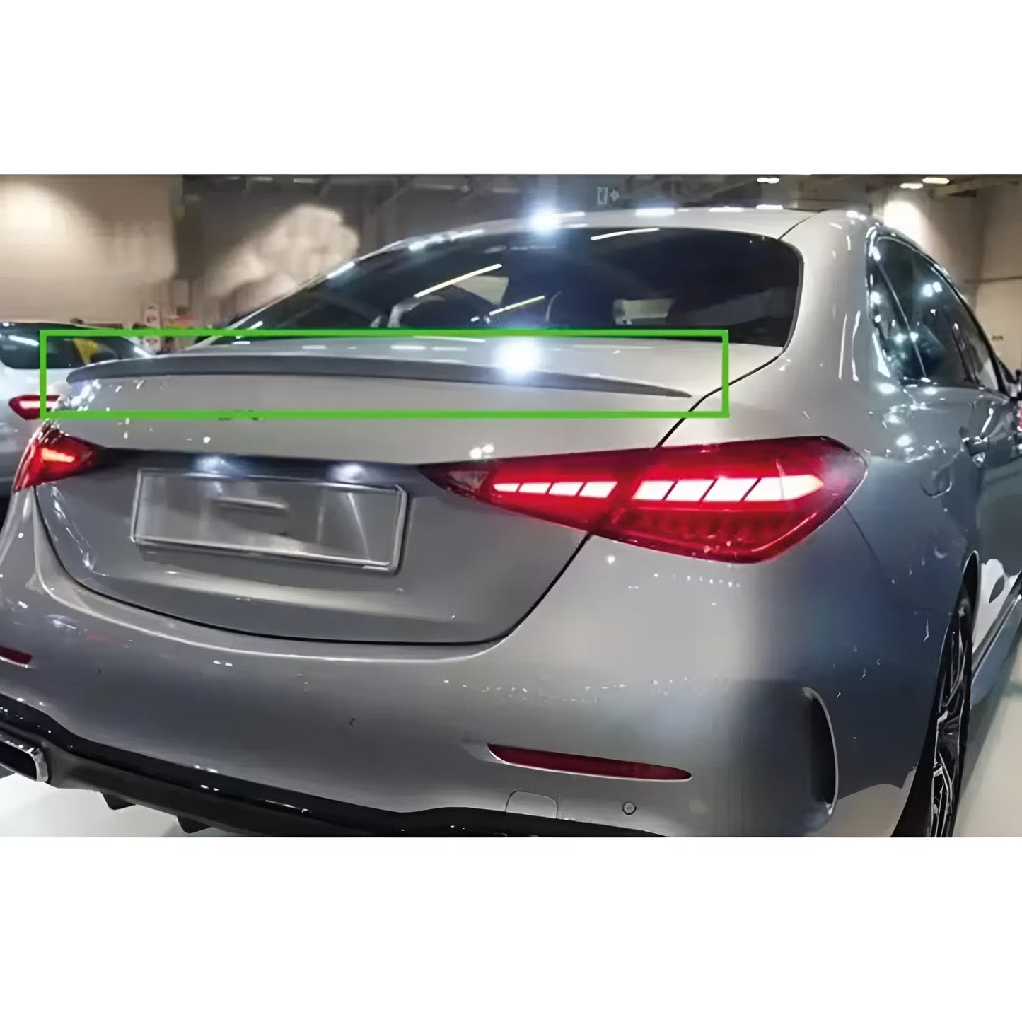 For Mercedes W206 2022+ C43 C63 Rear Spoiler Piano Black ABS Plastic Sport Style Trunk Spoiler Gloss Black Exterior