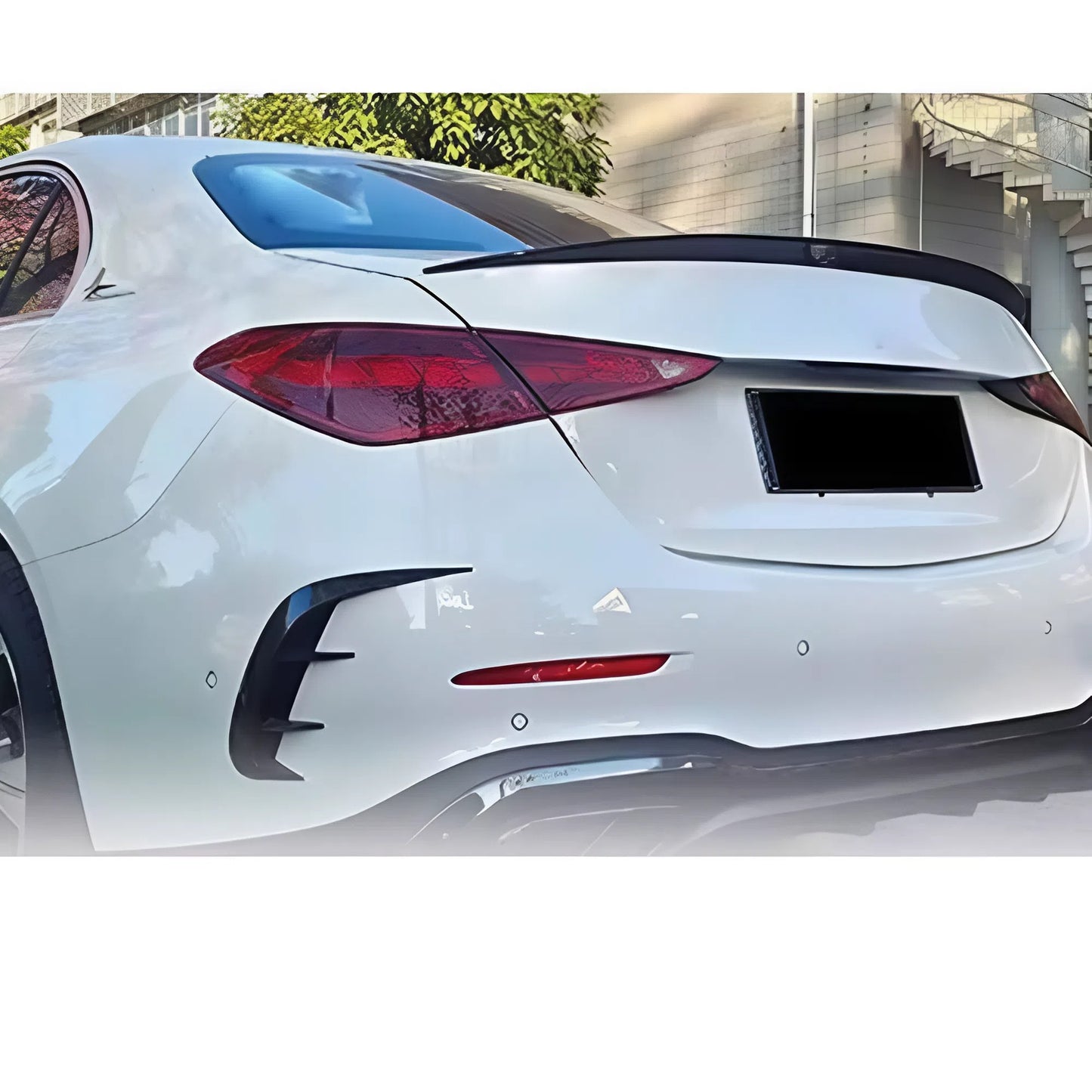 For Mercedes W206 2022+ C43 C63 Rear Spoiler Piano Black ABS Plastic Sport Style Trunk Spoiler Gloss Black Exterior