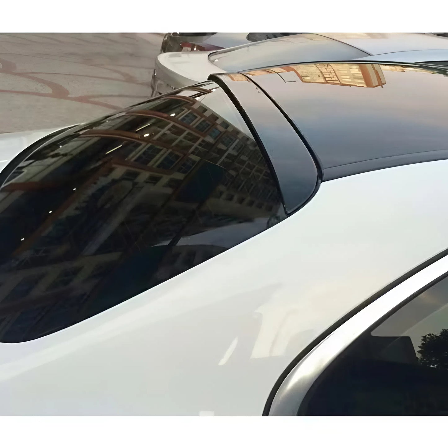 For Mercedes W205 AMG 2015-2021 C300 C400 C63 4 Door Sedan Roof Wing Roof Top Rear Spoiler Gloss Piano Black ABS Plastic