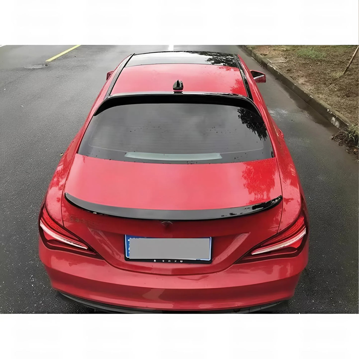 Benz CLA W117 2013-2019 Rear Spoiler Glossy Black ABS Plastic AutoVision
