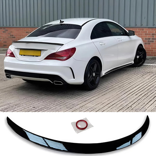 Benz CLA W117 2013-2019 Rear Spoiler Glossy Black ABS Plastic AutoVision
