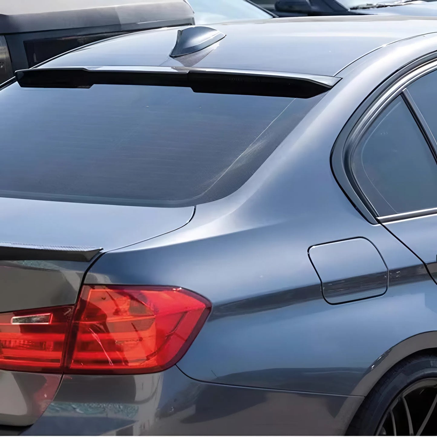 For BMW 3 Series F30 F35 F80 2012-2018 320i 325i 328i 335i 340i M4 Style Roof Wing Spoiler Gloss Piano Black ABS Plastic