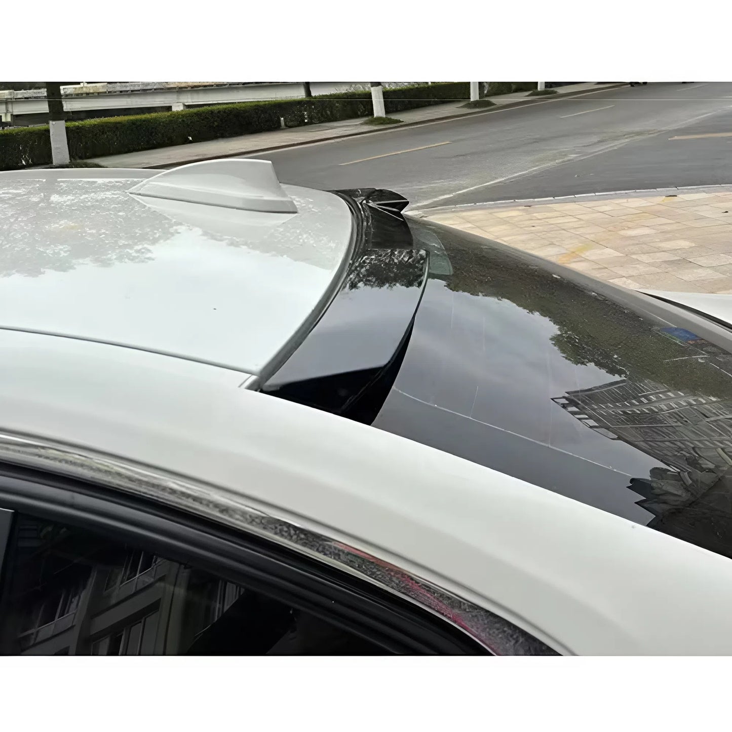 For BMW 3 Series F30 F35 F80 2012-2018 320i 325i 328i 335i 340i M4 Style Roof Wing Spoiler Gloss Piano Black ABS Plastic