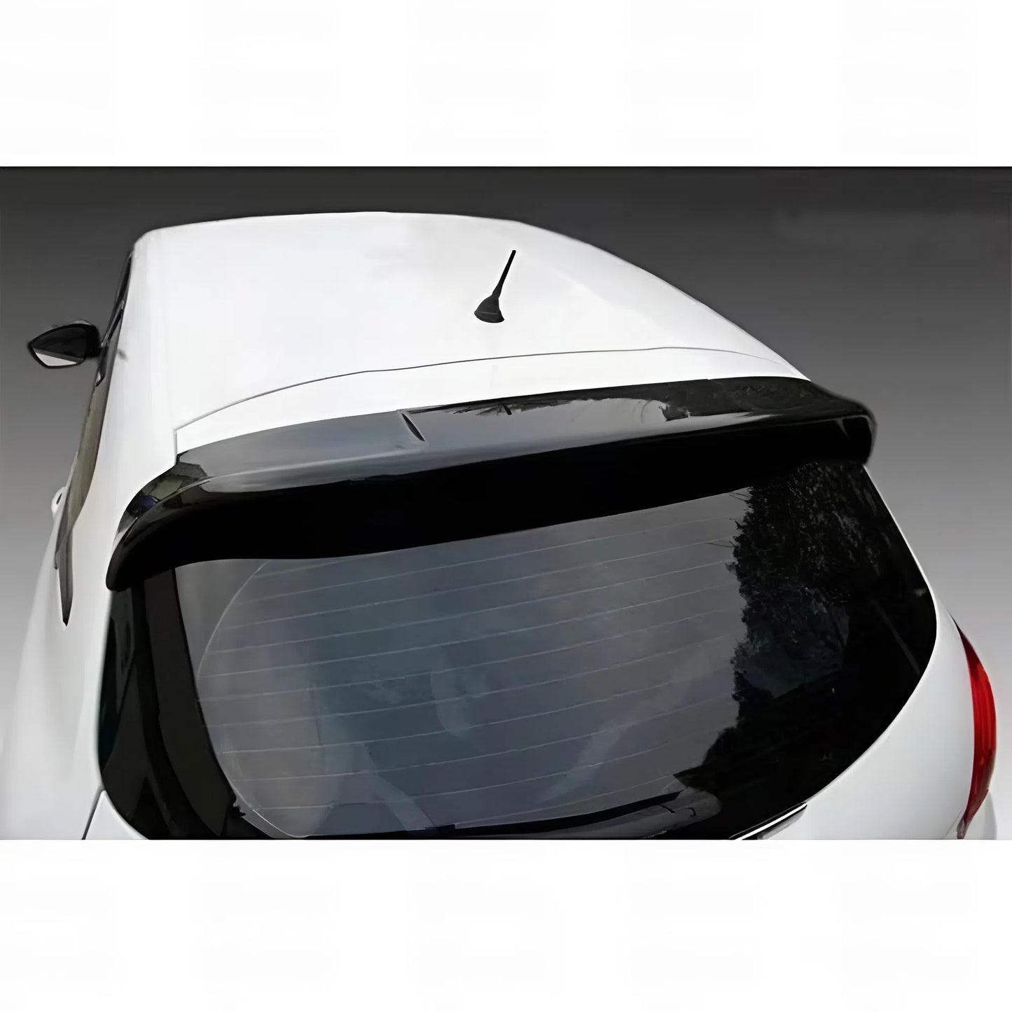 For Peugeot 208 Mk1 2012-2019 Roof Top Rear Spoiler Gloss Piano Black ABS Plastic