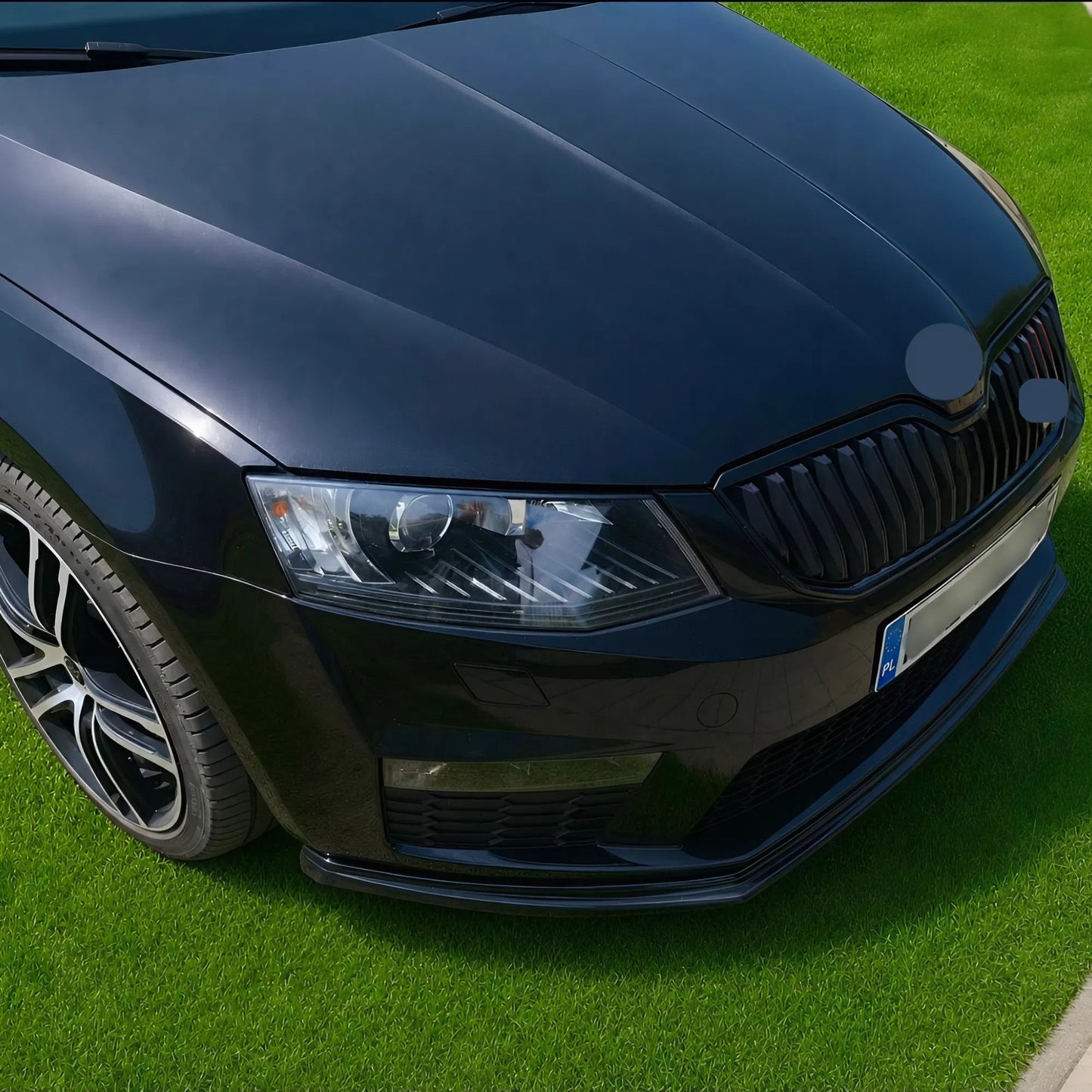 For Skoda Octavia III RS 2013-2016 Front Bumper Lip 1 pcs Durable Lightweight Exterior Upgrade Easy Installation