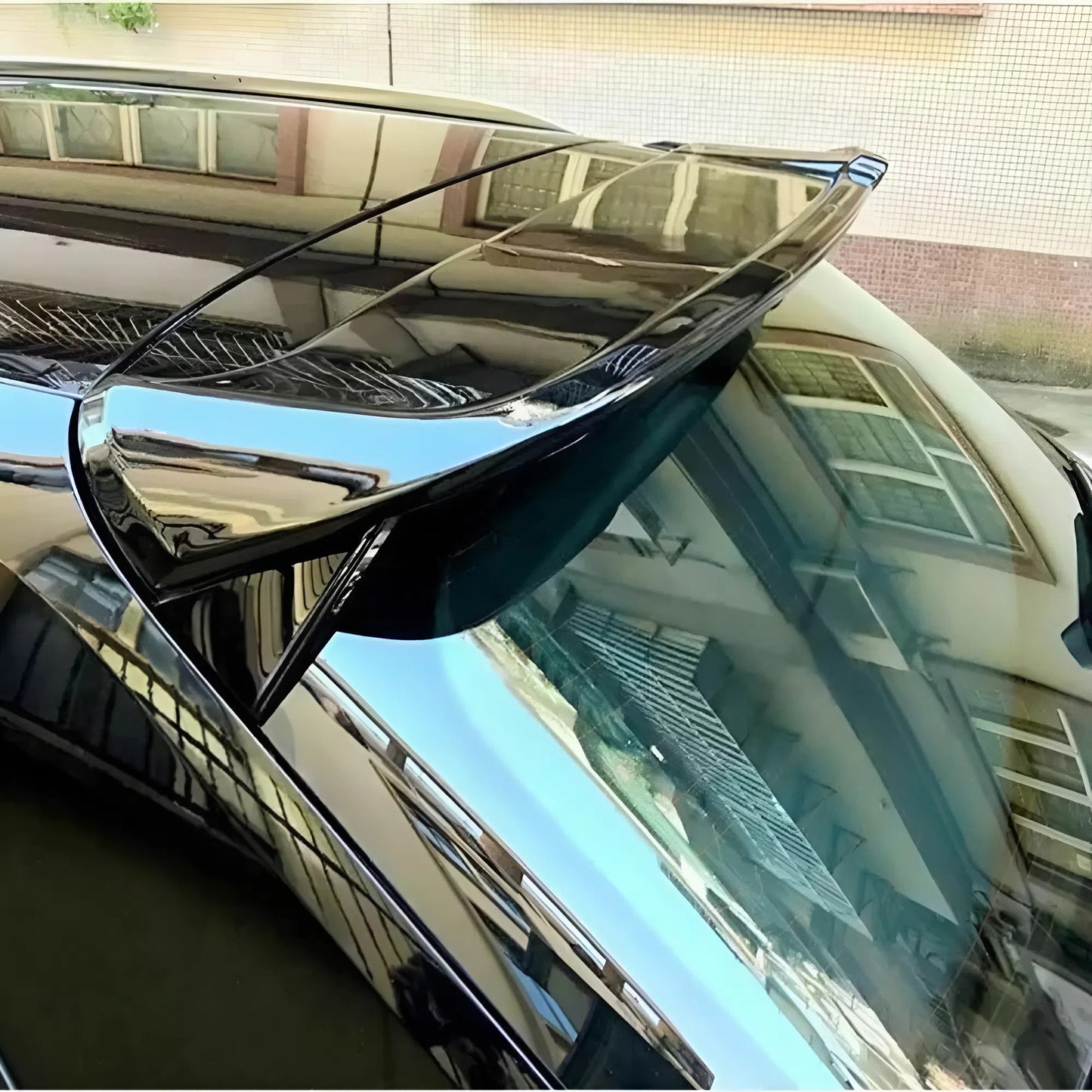 For AUDI A3(8V) 5-Door Hatchback Car Rear Spoiler 2014-2020 Piano Glossy Black ABS Plastic