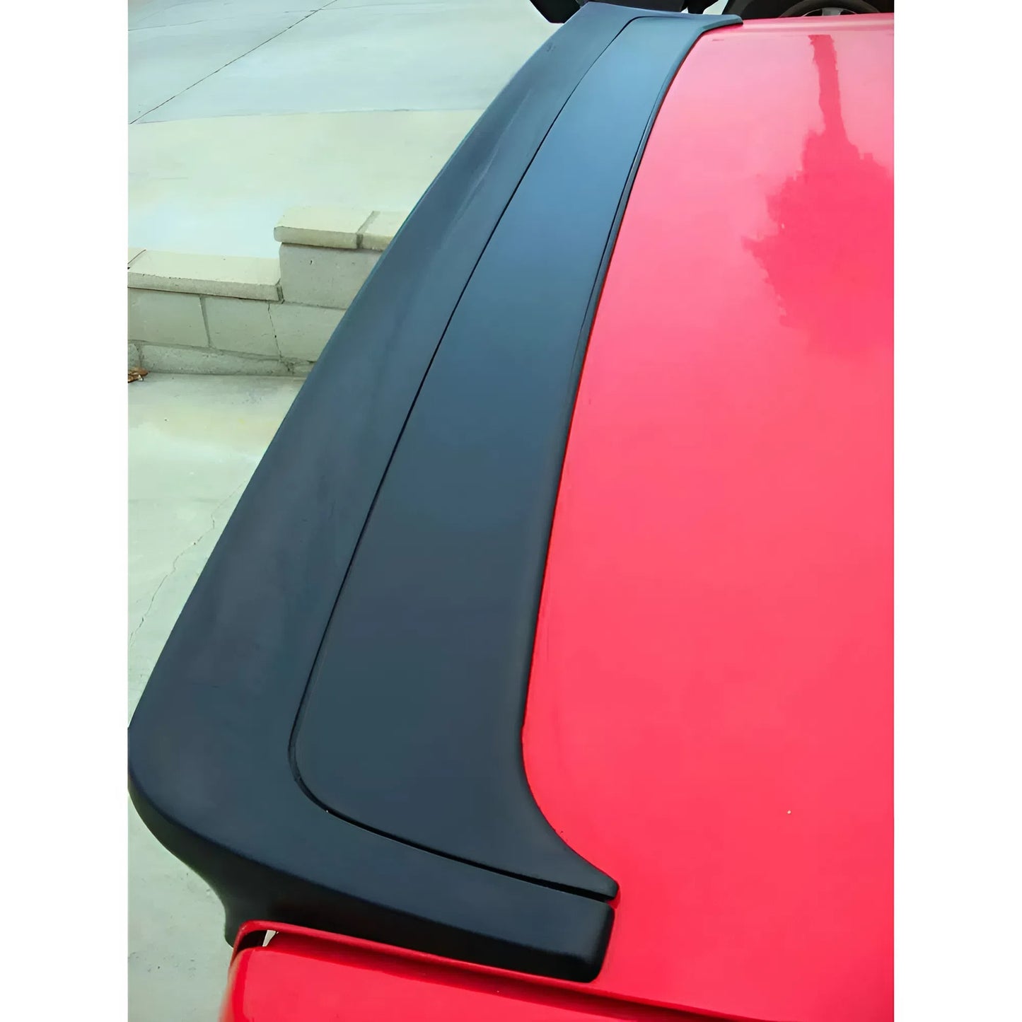 For BMW 3 Series E30 Saloon/Coupe/Cabrio Mtech 1 Style Rear Spoiler 1983-1993 Piano Glossy Black ABS Plastic