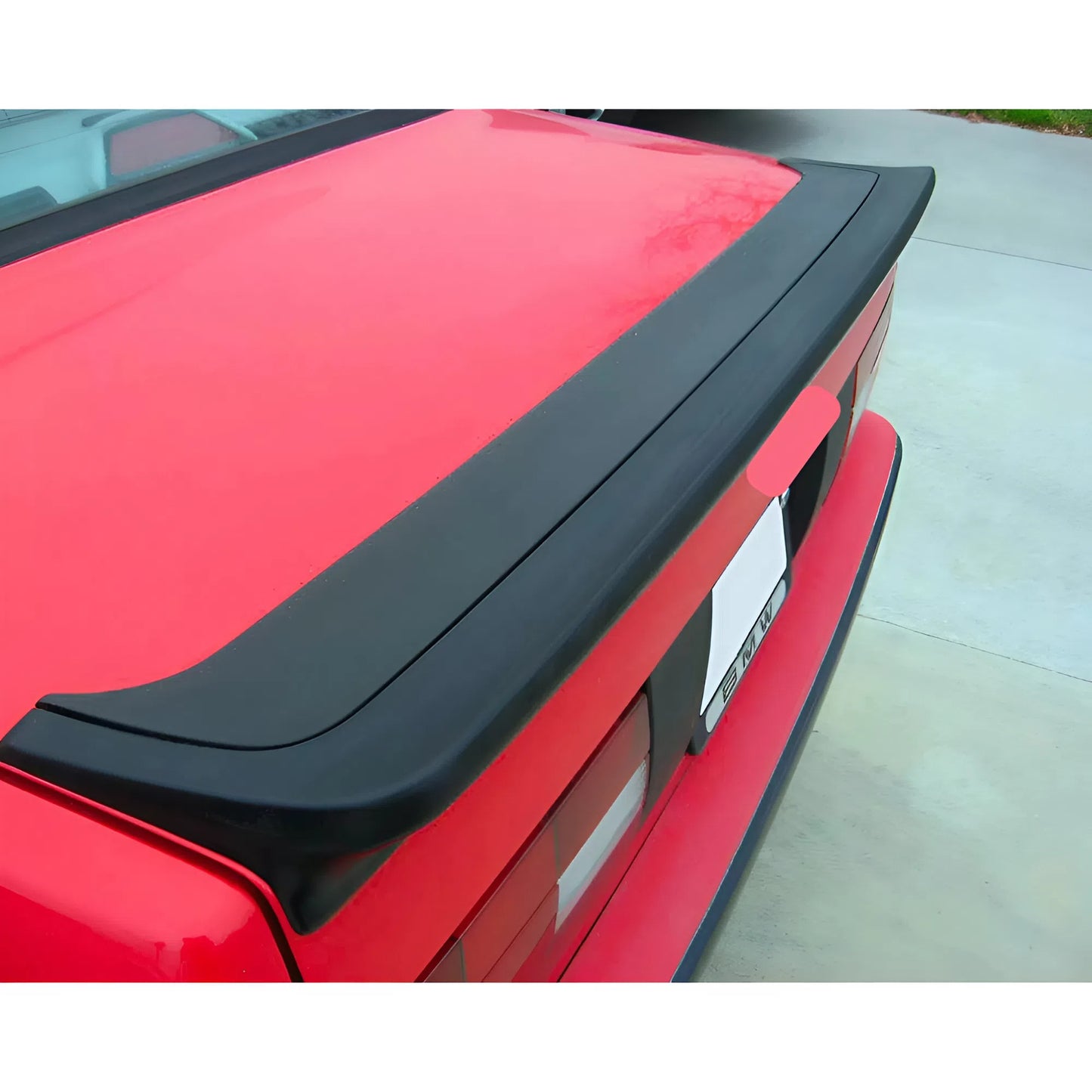 For BMW 3 Series E30 Saloon/Coupe/Cabrio Mtech 1 Style Rear Spoiler 1983-1993 Piano Glossy Black ABS Plastic