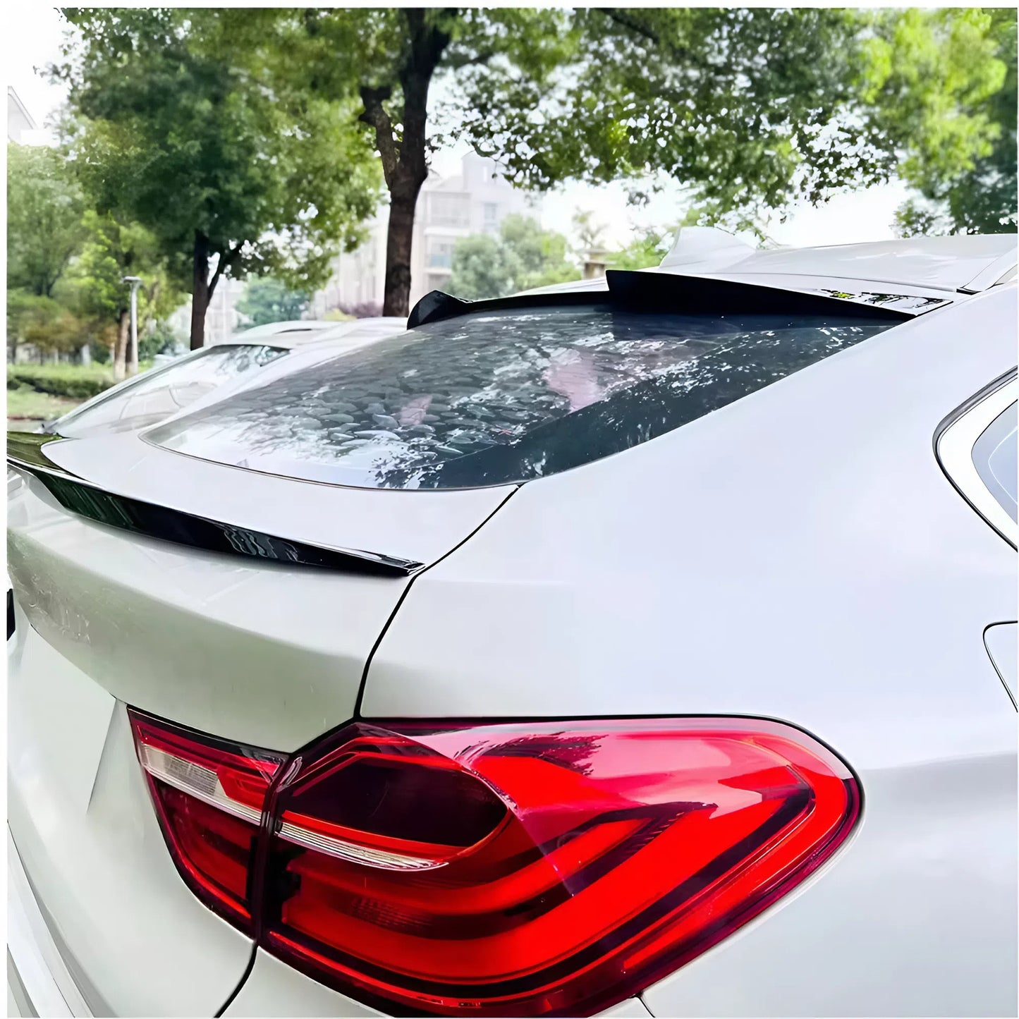 For BMW F26 X4 M Sport Car Roof Spoiler 2014-2018 Piano Glossy Black ABS Plastic