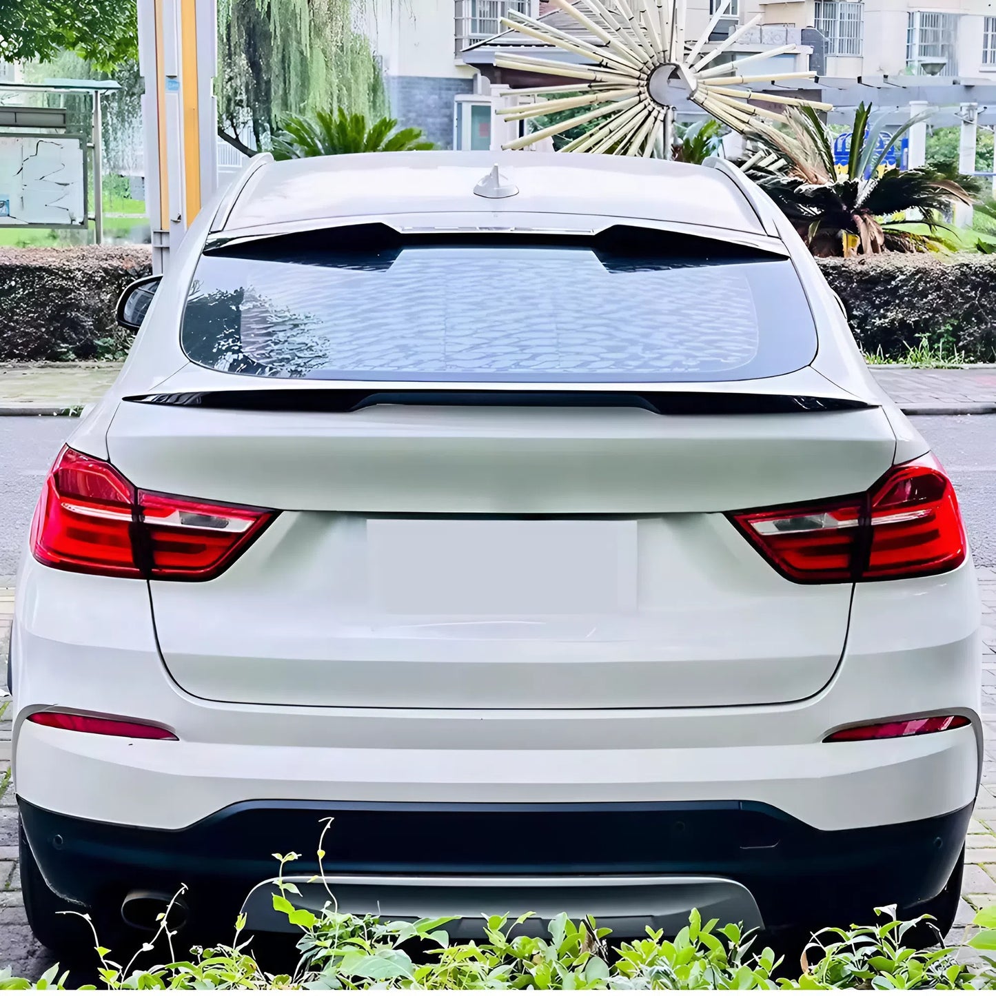 For BMW F26 X4 M Sport Car Roof Spoiler 2014-2018 Piano Glossy Black ABS Plastic