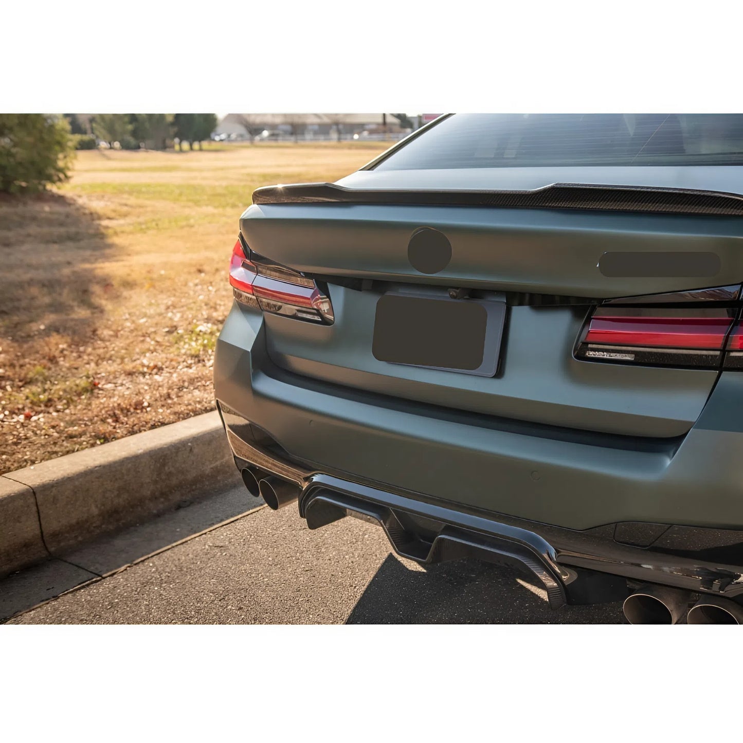 For BMW 5 Series G30 CS Style Rear Spoiler 2018-2023 Piano Glossy Black ABS Plastic Sporty Aerodynamic Trunk Wing Exterior Modification Accessory