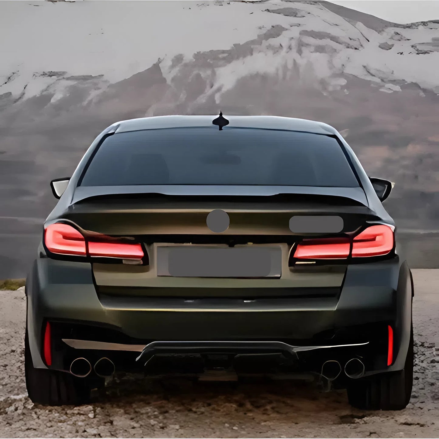 For BMW 5 Series G30 CS Style Rear Spoiler 2018-2023 Piano Glossy Black ABS Plastic Sporty Aerodynamic Trunk Wing Exterior Modification Accessory