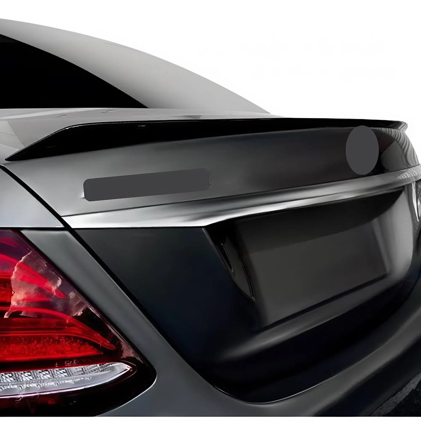 For BenZ W213 E63s Style Rear Spoiler 2016-2021 Piano Glossy Black ABS Plastic Sporty Aerodynamic Trunk